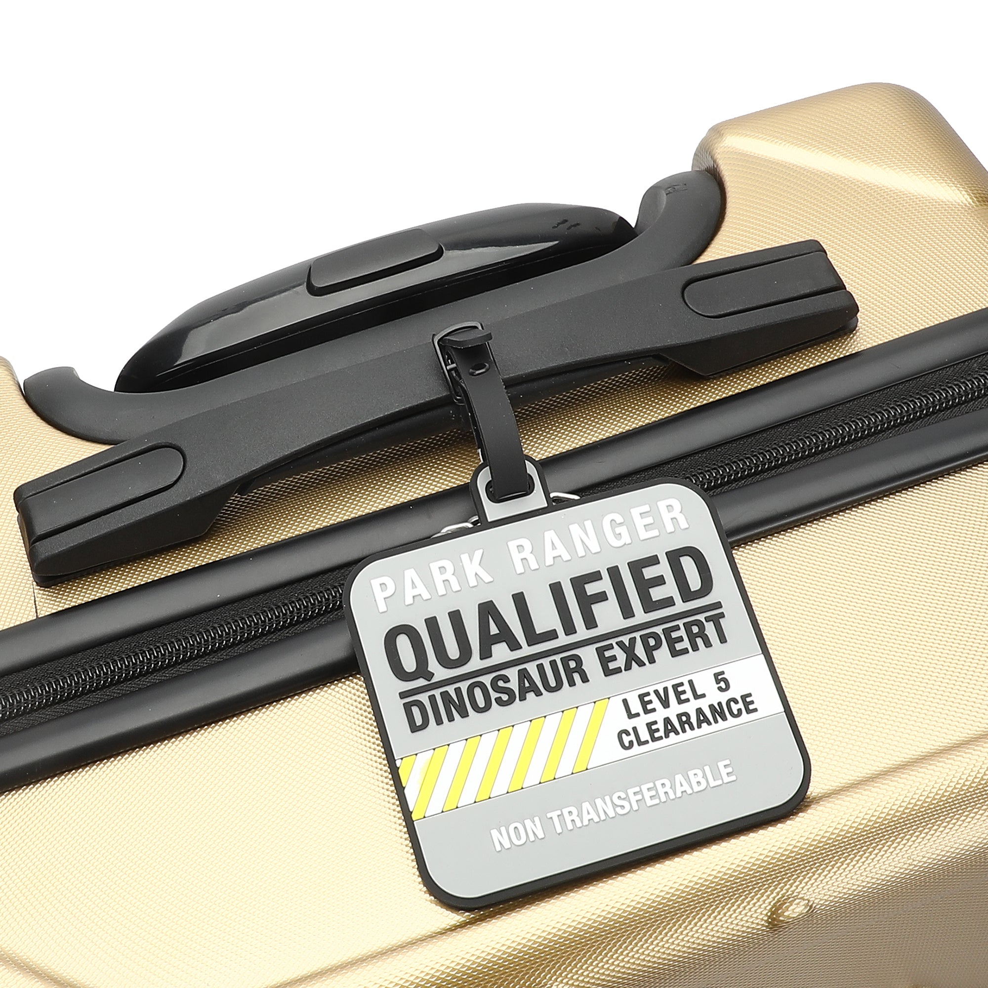 Jurassic Park Qualified Dinosaur Expert Molded Rubber Luggage Tags (Set of 2)