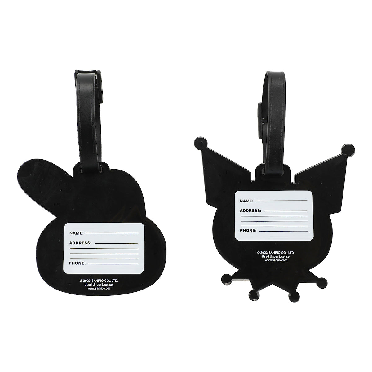 My Melody & Kuromi Luggage Tag 2-Pack - Adorable Travel Companions!