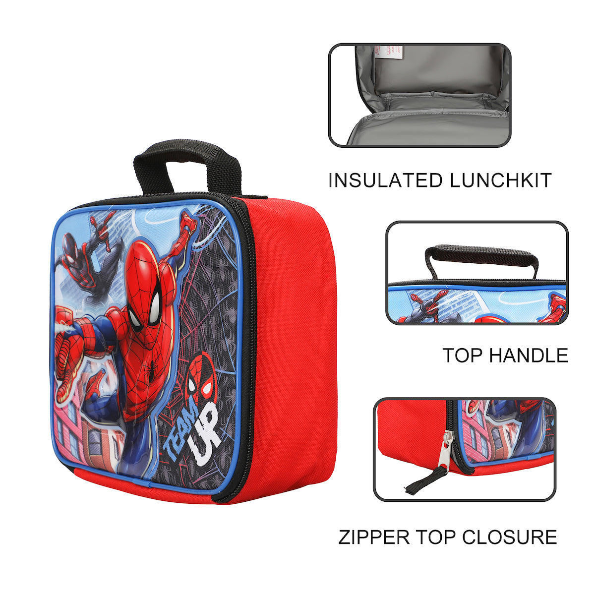 Spider-Man and Miles Morales Easy Zip Insulated Lunch Box