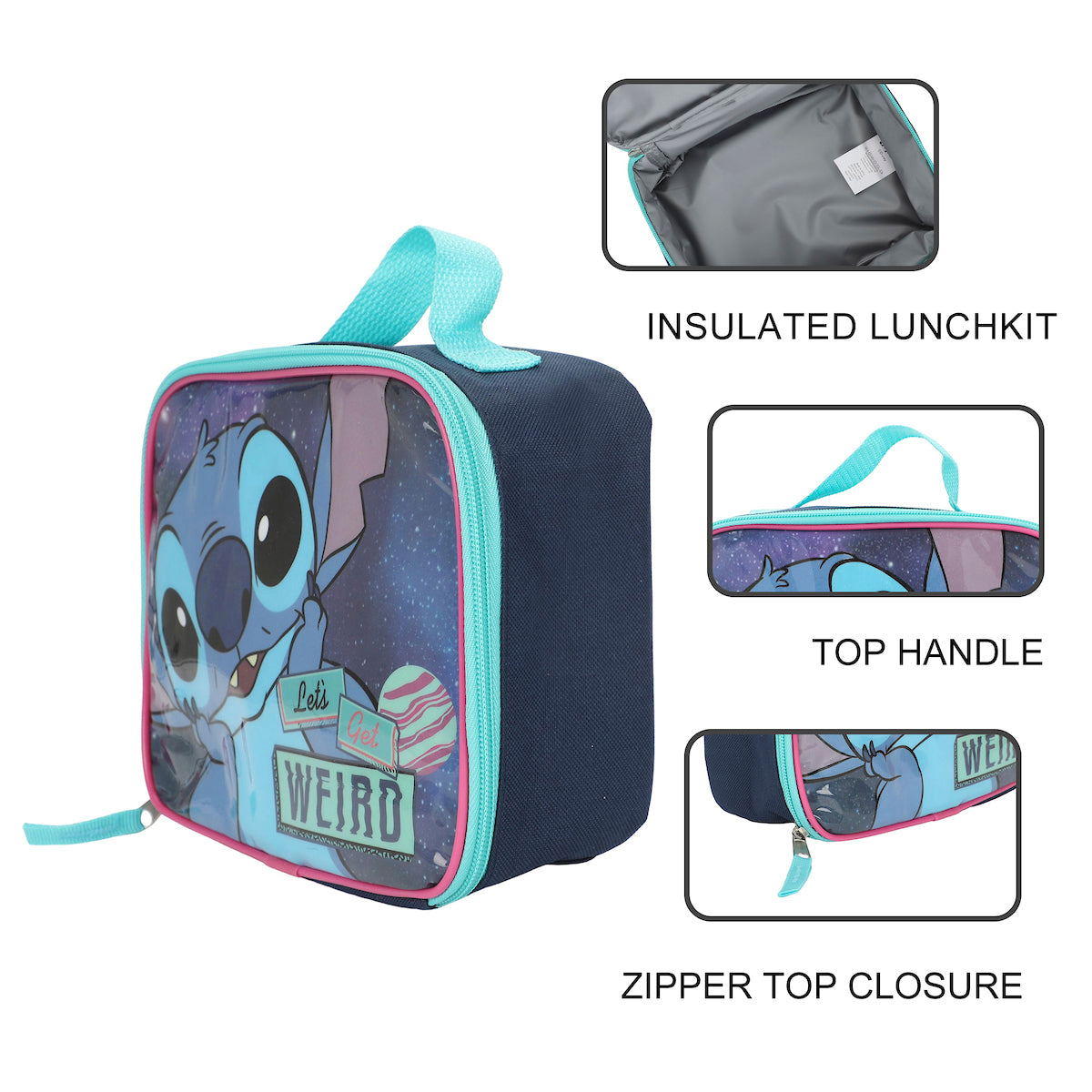 Lilo & Stitch Easy Zip Insulated Lunch Box
