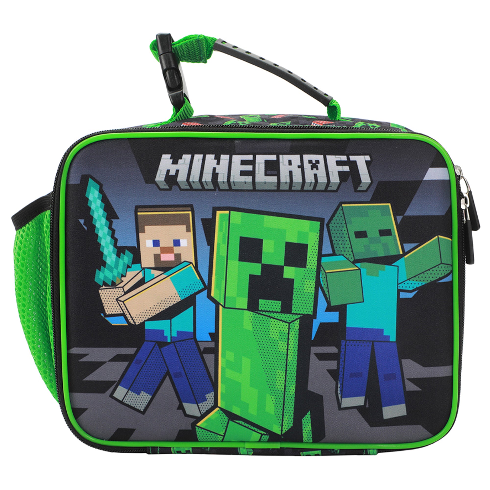 Minecraft Creepers and Block Characters Insulated Lunch Kit