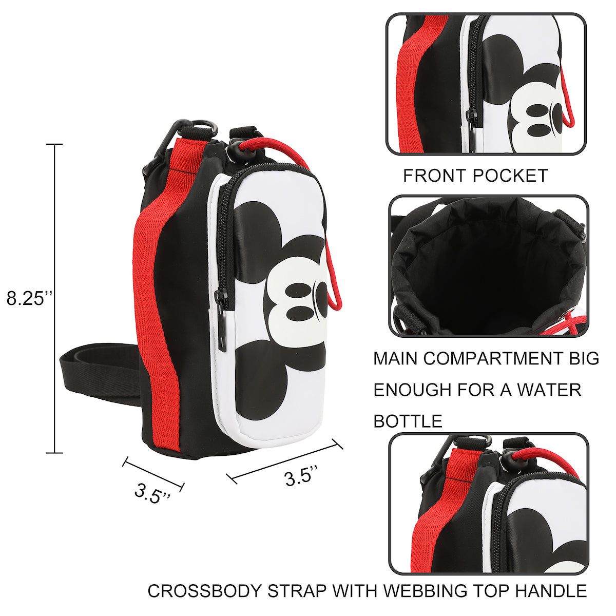 Mickey Mouse Close-Up 8.25 Hydration Sling Bag