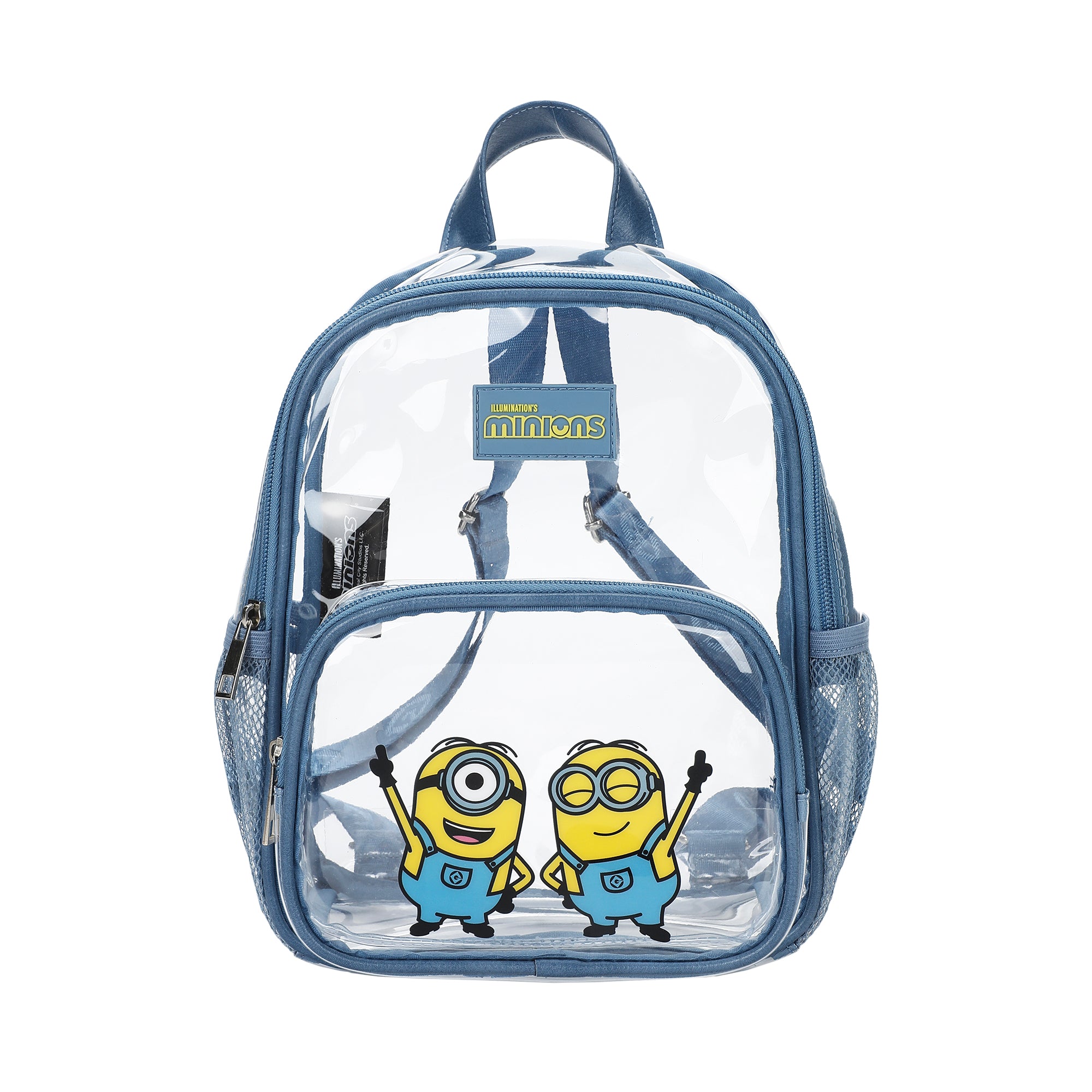 Minions Print Adult 11" Mini Backpack with Mesh Pockets