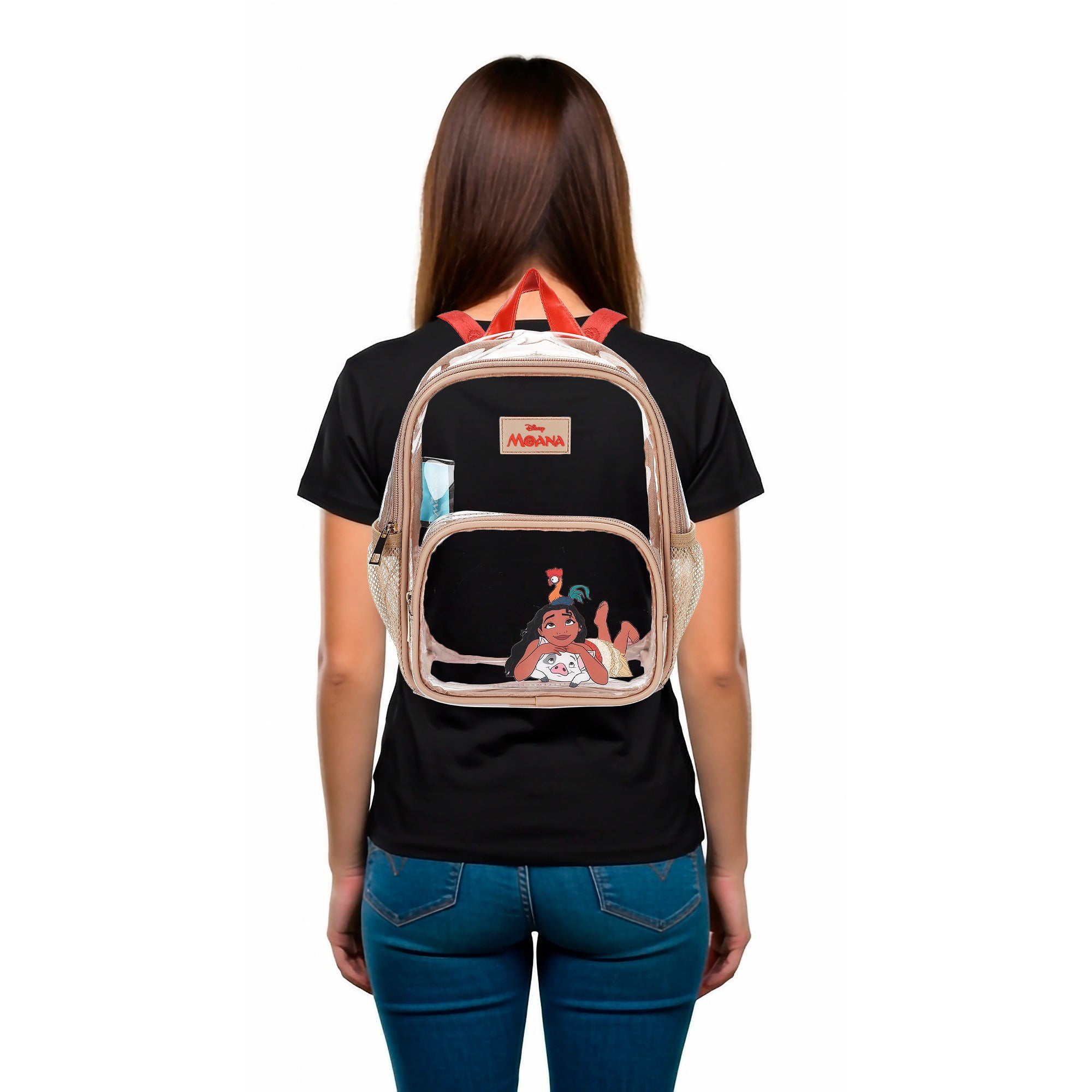 Moana Printed Adult 11" Mini Backpack with Rubber Badge