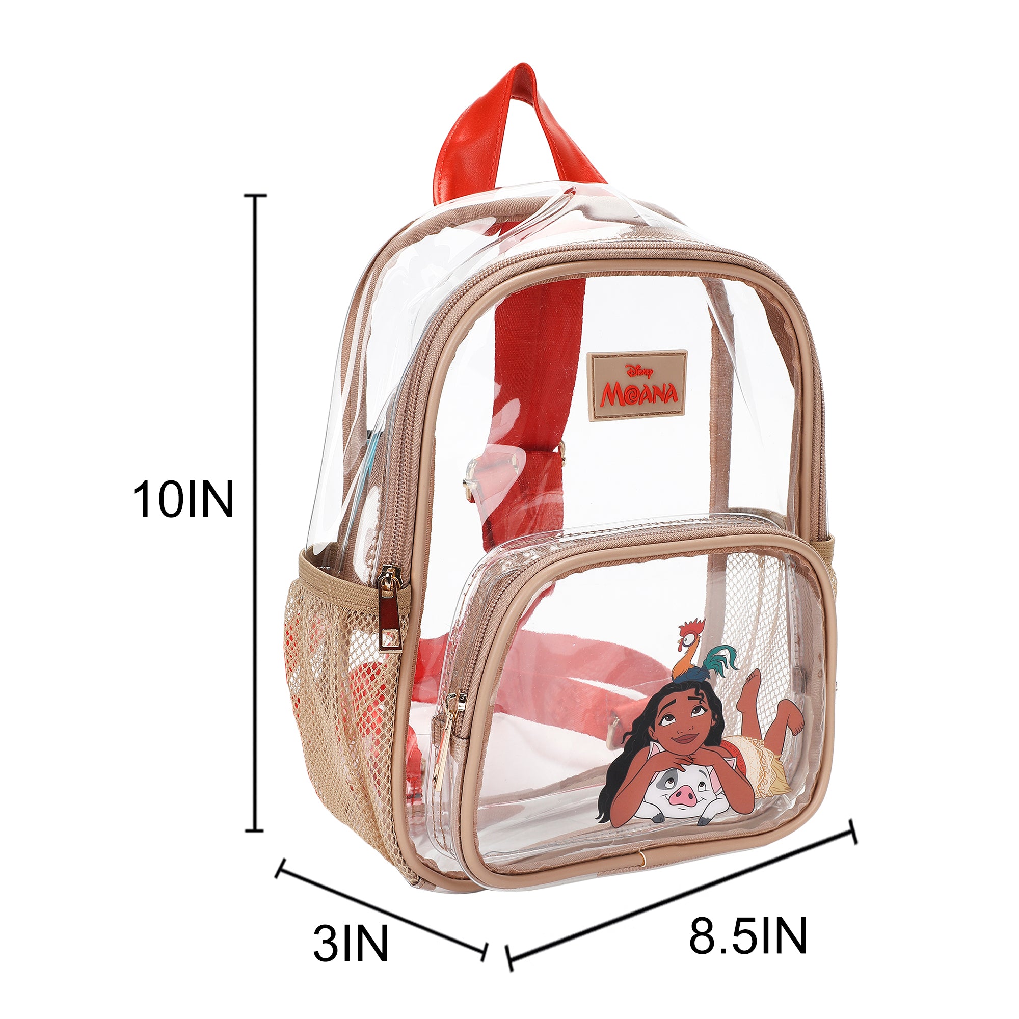 Moana Printed Adult 11" Mini Backpack with Rubber Badge