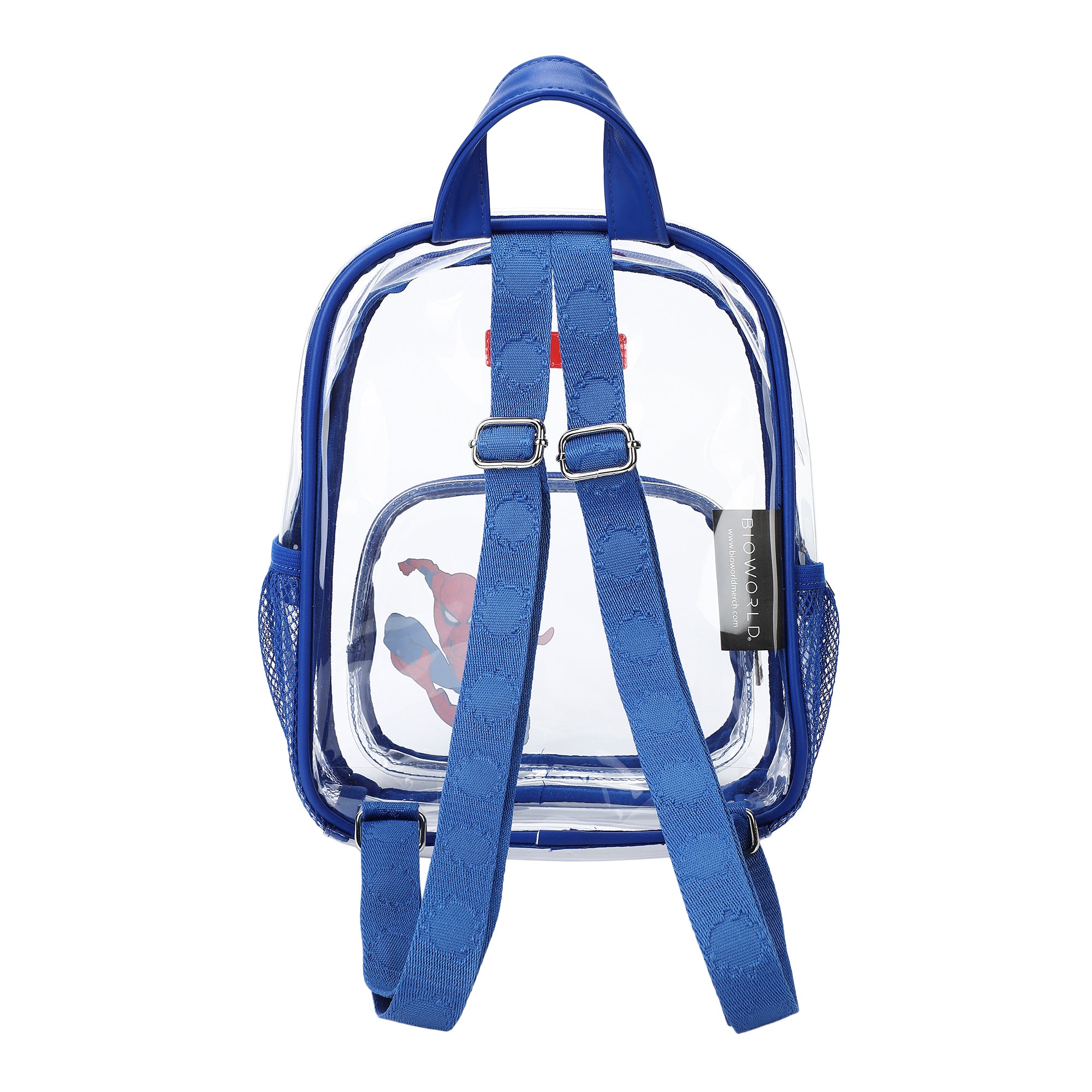 Spider-Man Classic Heroic Pose Clear 10" Adult Mini Backpack