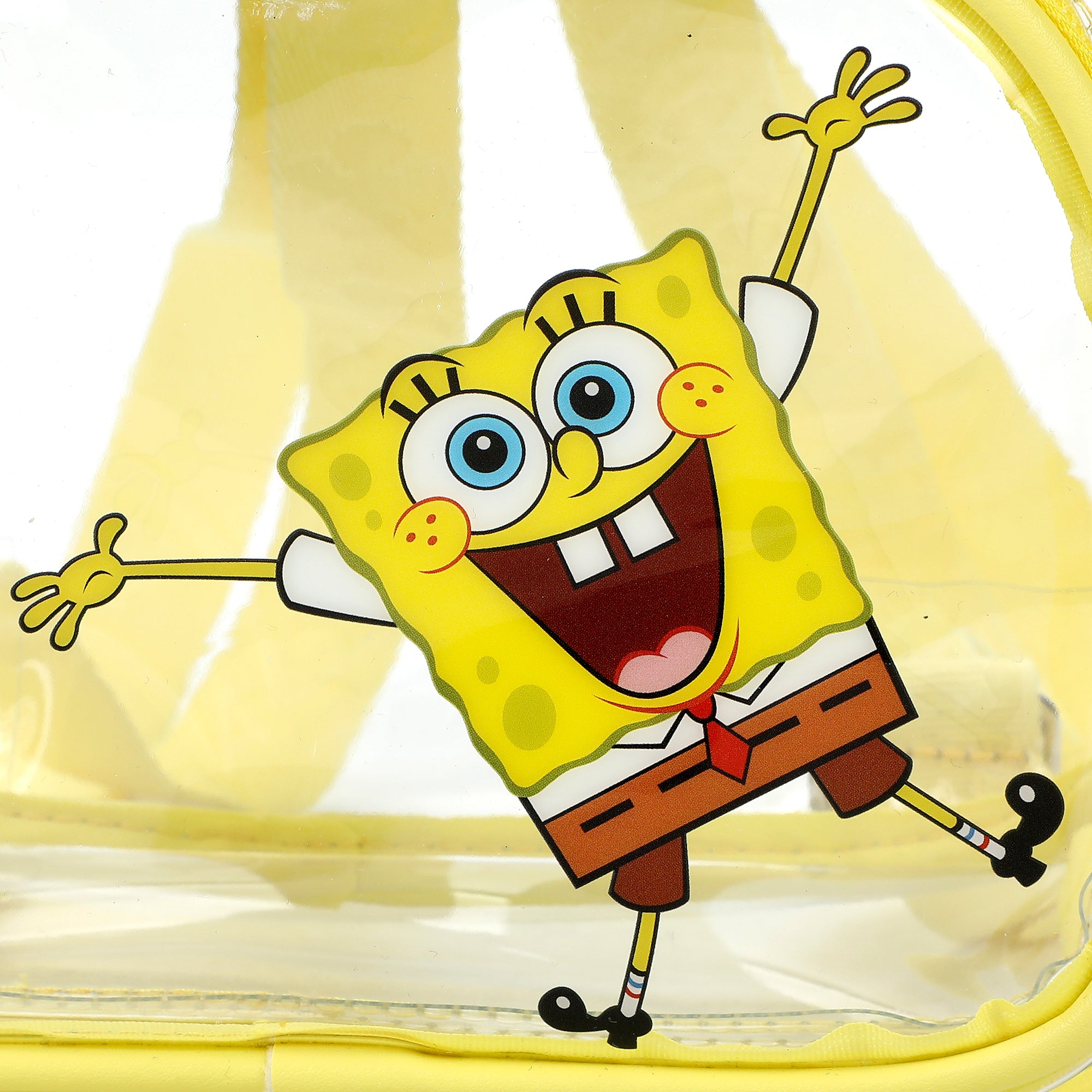 Spongebob Squarepants Open Arms Clear 10” Adult Mini Backpack