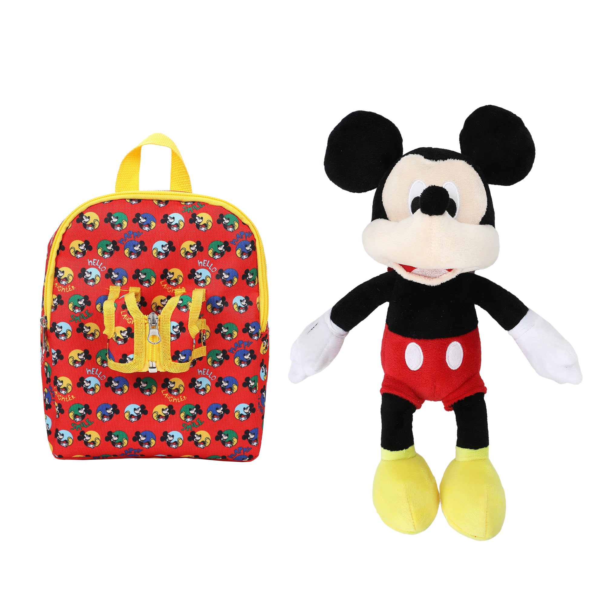 Disney Mickey Mouse Preschool Plush Mickey & 10" Backpack