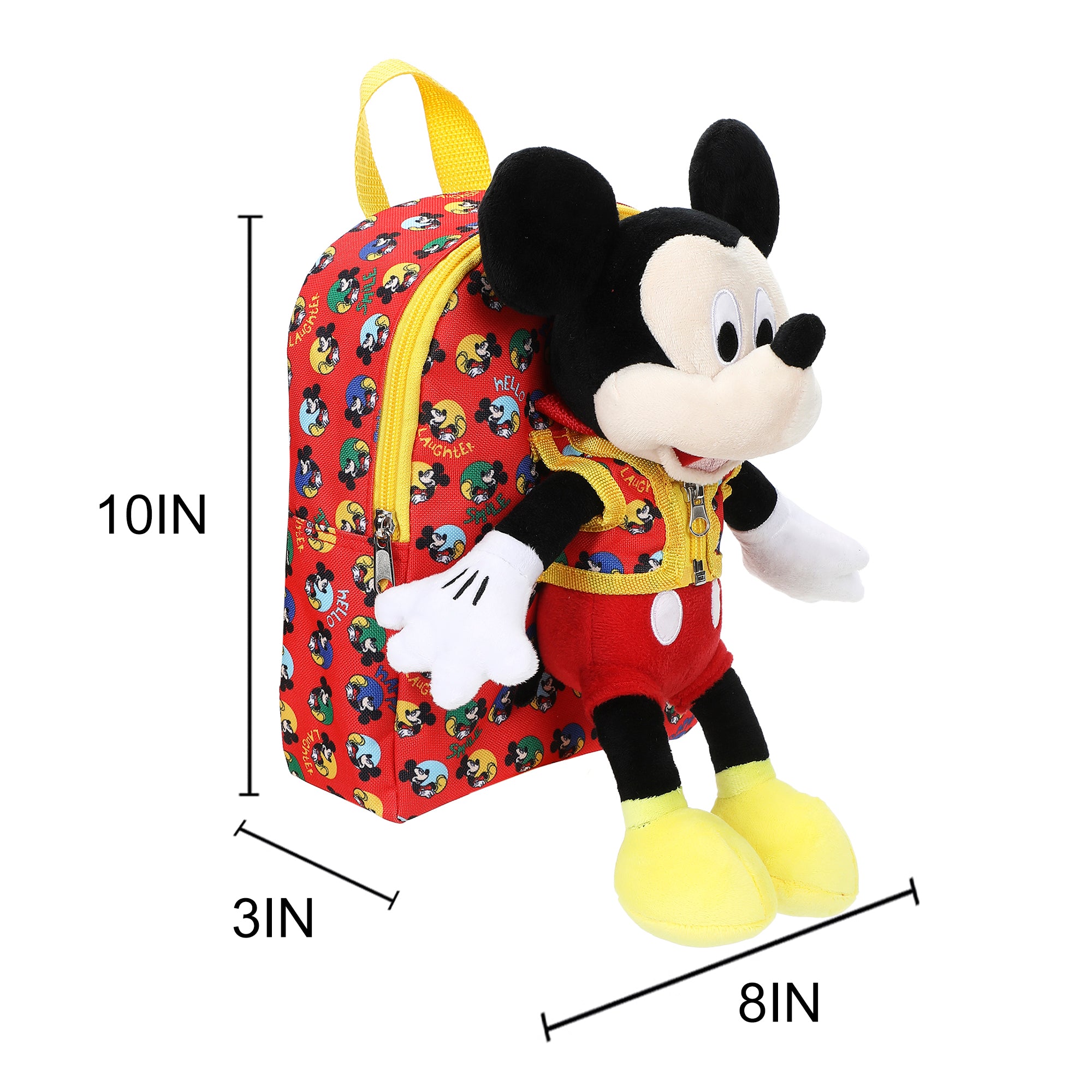 Disney Mickey Mouse Preschool Plush Mickey & 10" Backpack