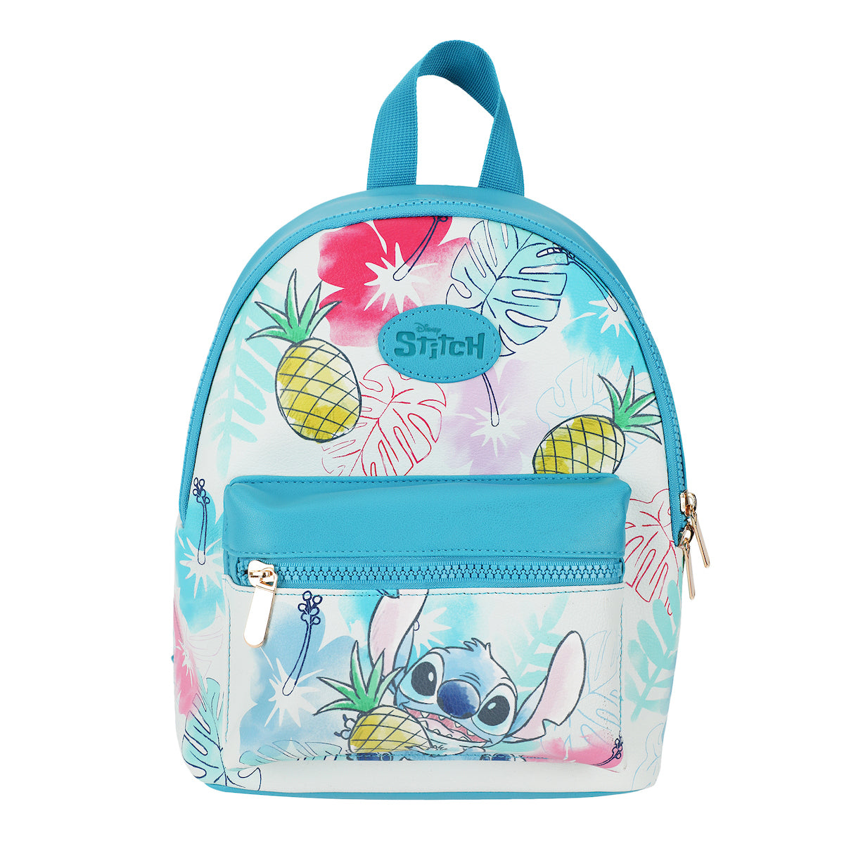 Lilo & Stitch Stitch With Pineapple Faux Leather 11.5" Mini Backpack