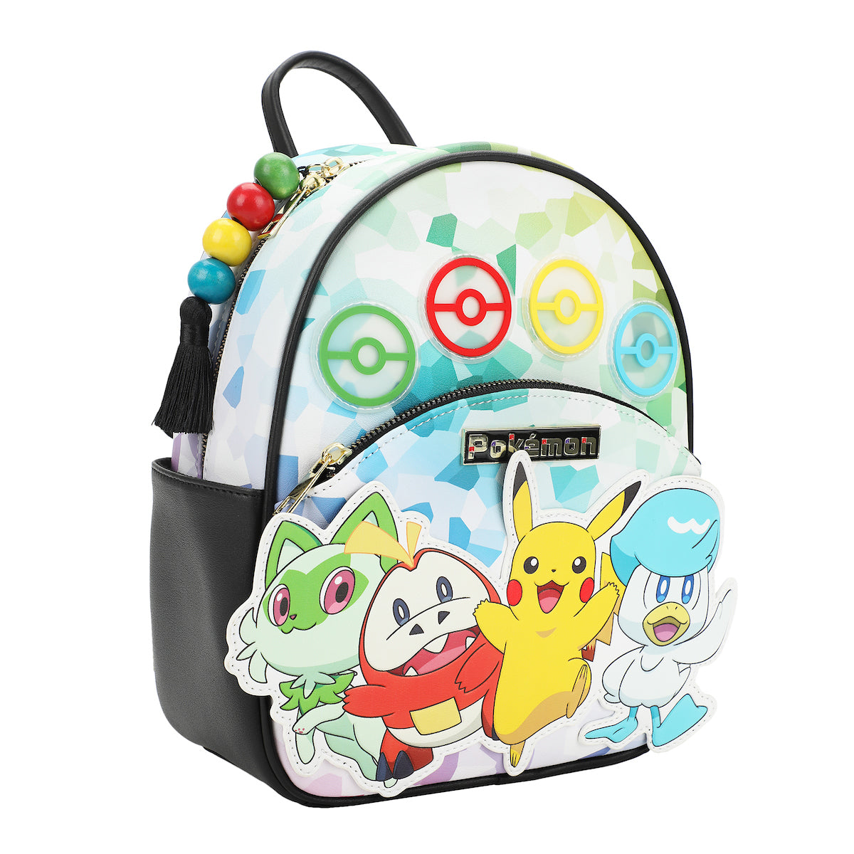 Pokemon Sprigatito Fuecoco Pikachu & Quaxly 11.5 Tie-Dye Mini Backpack