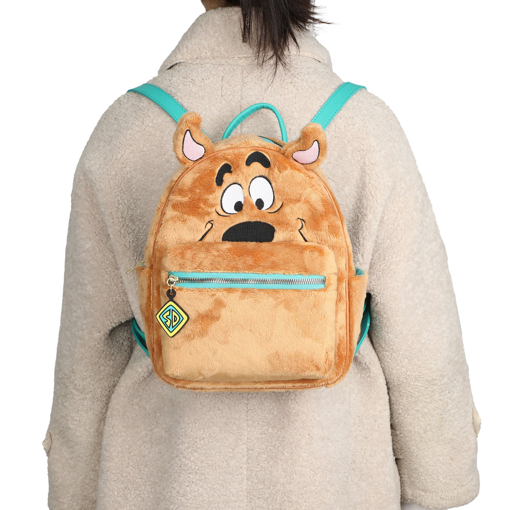 Scooby Doo Faux Fur 10.5 Brown Mini Character Backpack