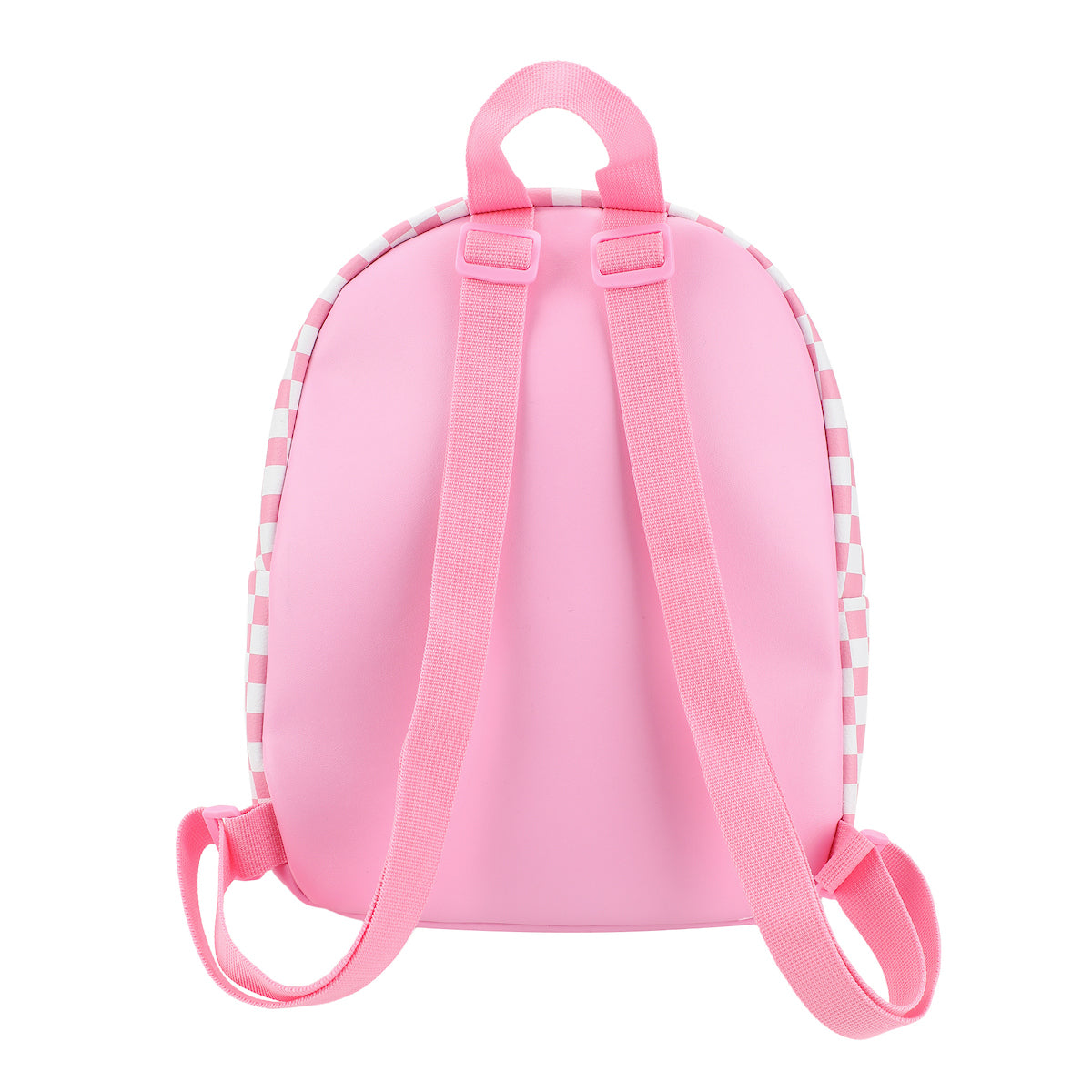Super Mario Bros Princess Peach 10.6" Pink & White Checkered Mini Backpack