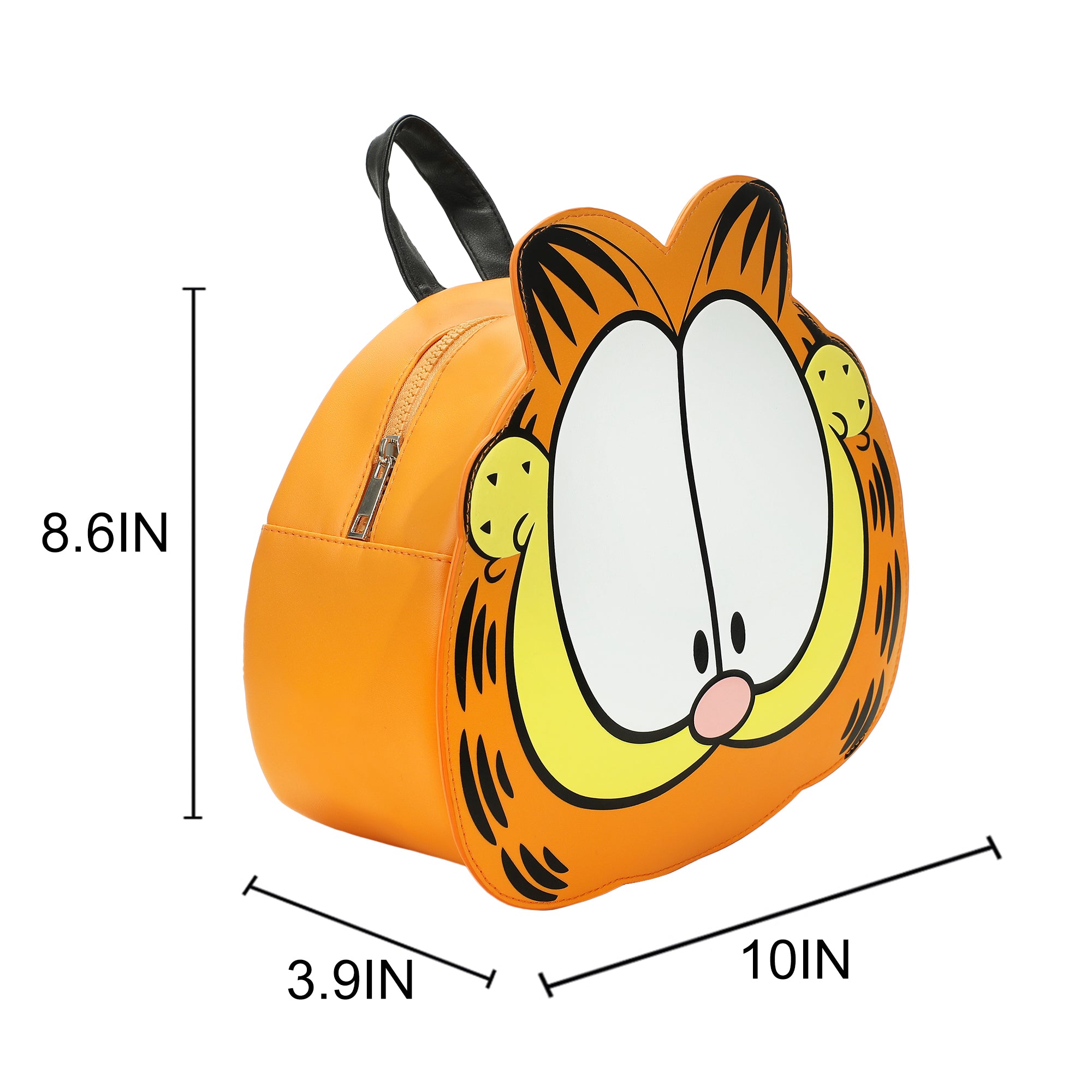 Garfield Character Head Orange 9" Adult Mini Novelty Backpack