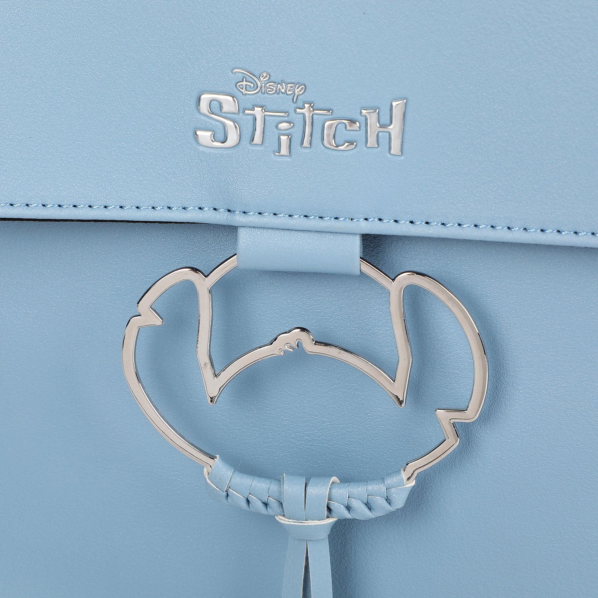 Disney Lilo & Stitch Faux Leather Mini Backpack with Floral Print and Embroidered Details