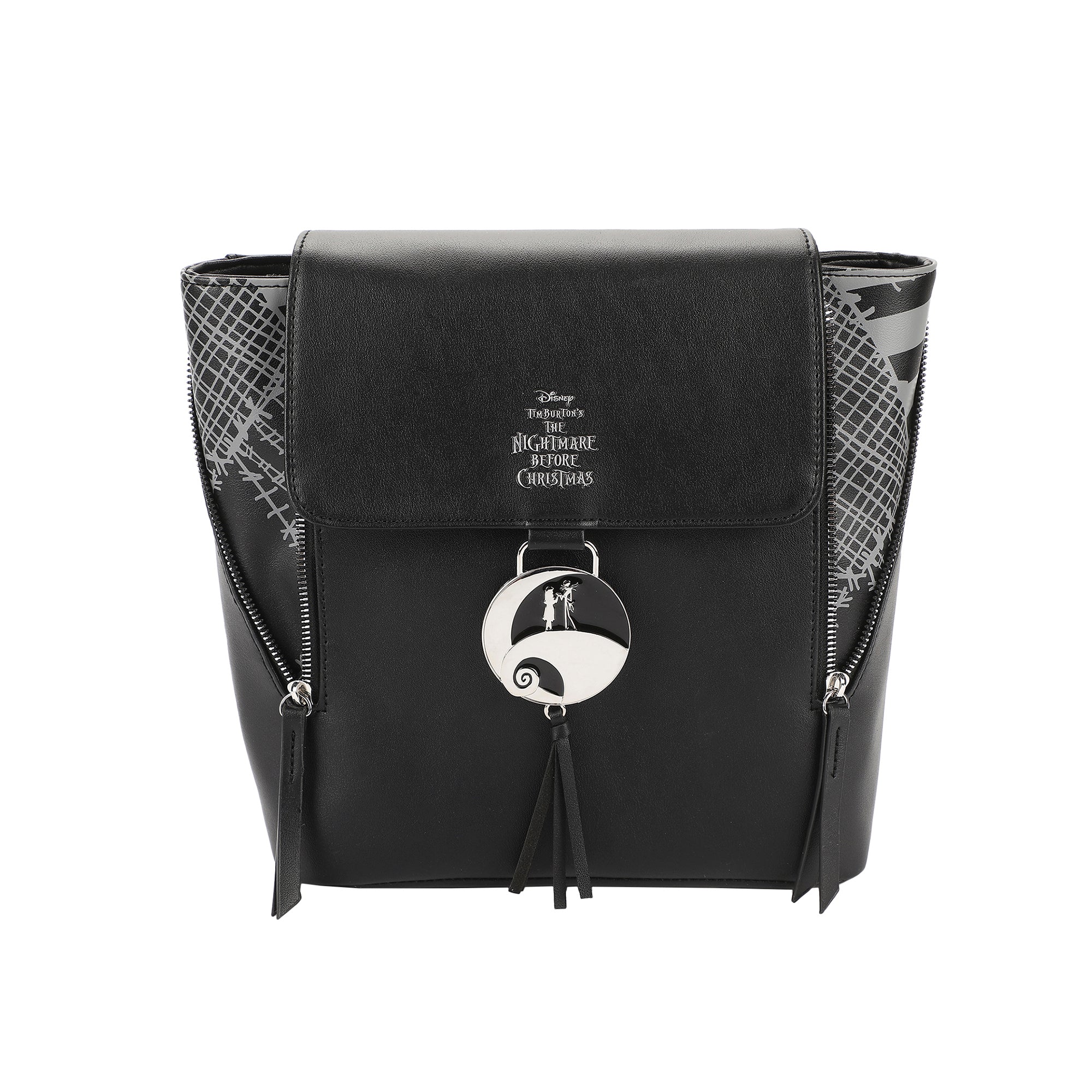 Disney The Nightmare Before Christmas Faux Leather Mini Backpack with Jack Skellington Design