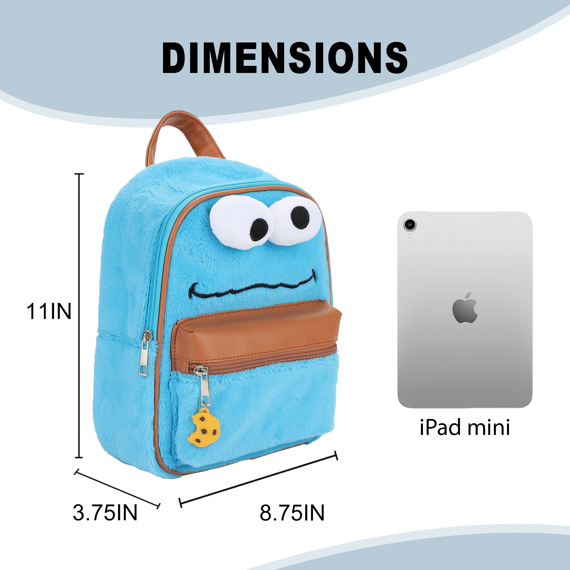 Sesame Street Cookie Monster 11" Women's Mini Backpack