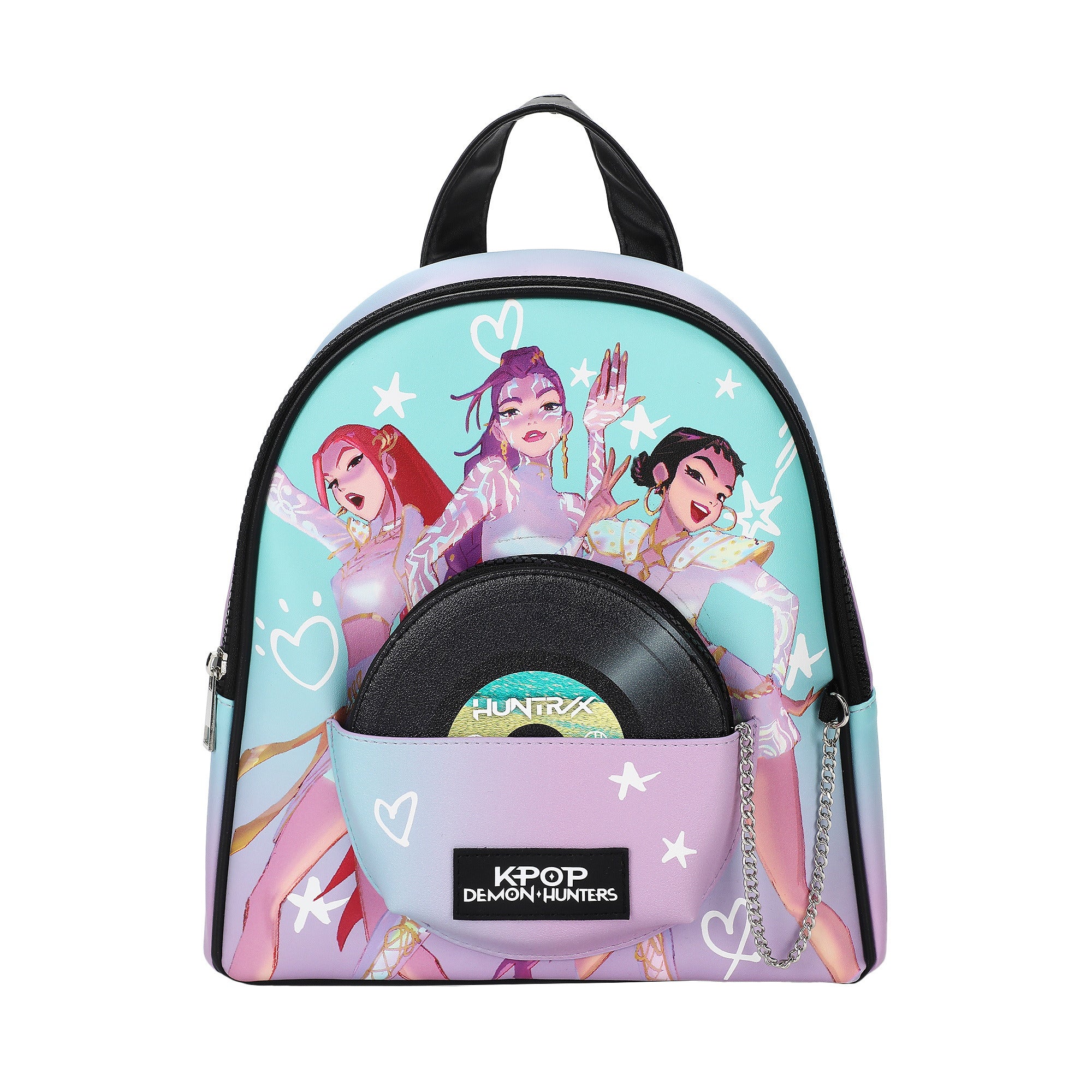 KPop Demon Hunters Iridescent Women's 10.2" Mini Backpack with Coin Purse