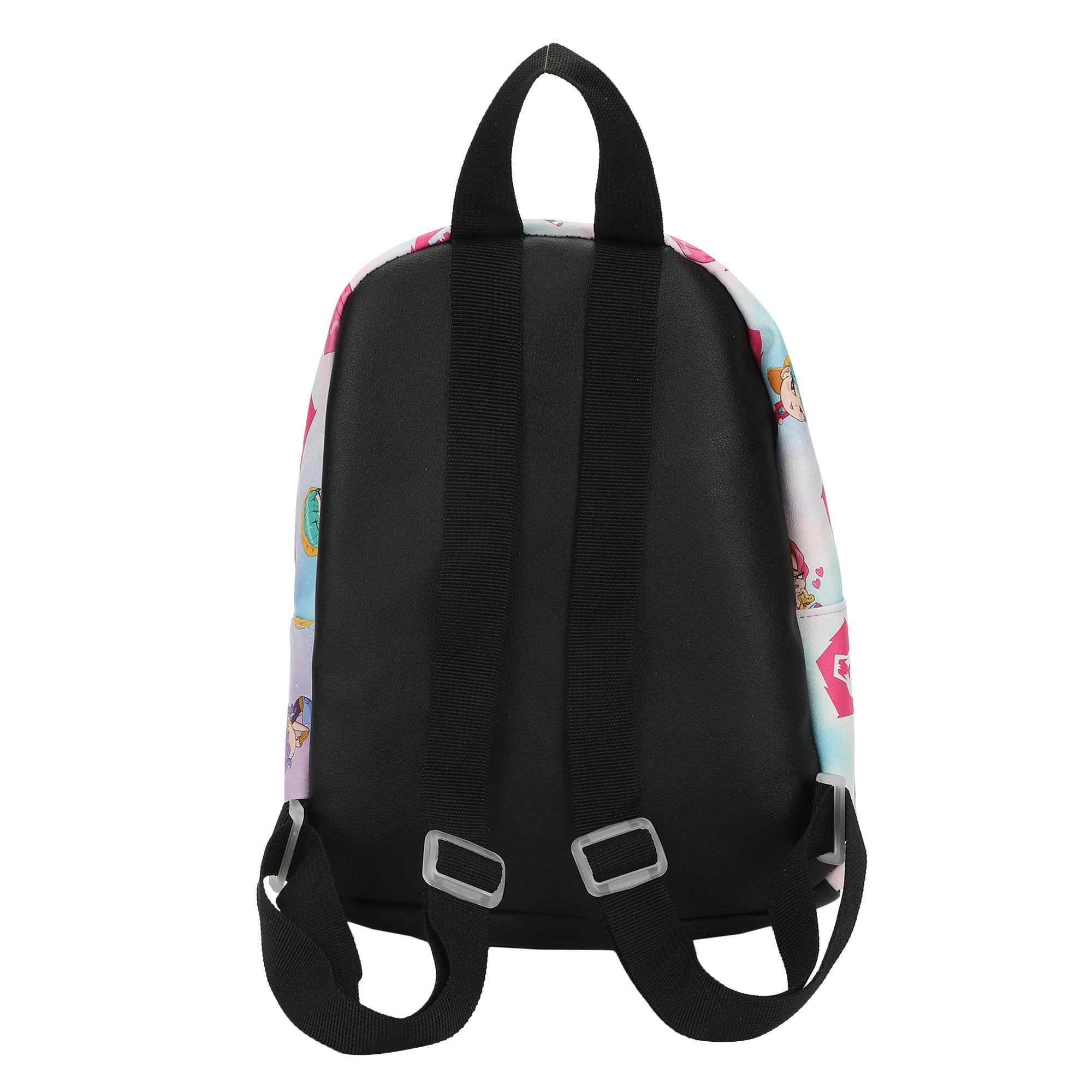 KPop Demon Hunters Chibi Saja 9" Adult Blue & Pink Mini Backpack