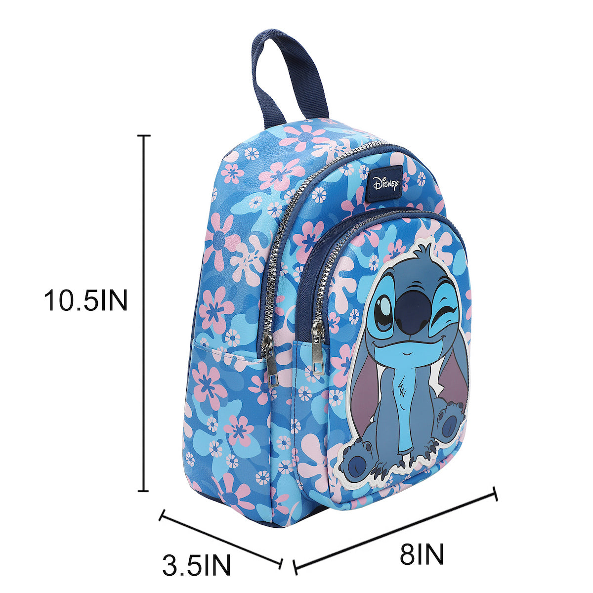 Disney Lilo & Stitch Printed AOP Character Girls 10.5" Mini Backpack