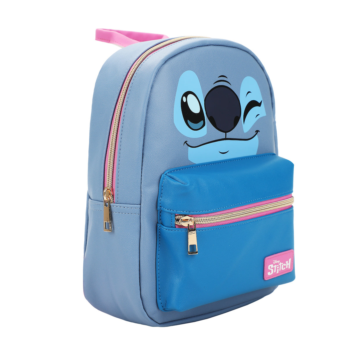 Disney's Stitch Character Face 11.5" Youth Mini Backpack