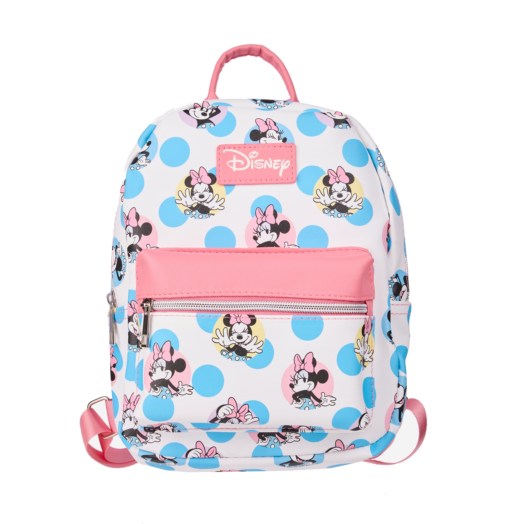 Disney's Minnie Mouse Pink and Blue Polka Dots 11.5" Mini Backpack