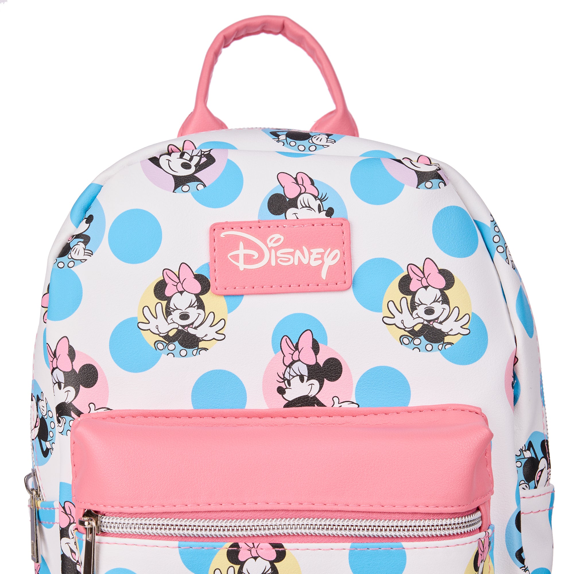 Disney's Minnie Mouse Pink and Blue Polka Dots 11.5" Mini Backpack