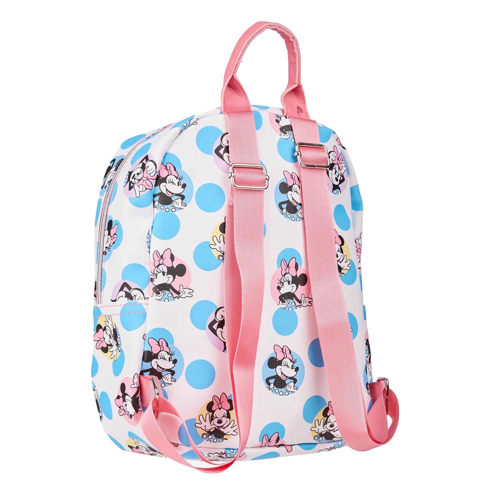 Disney's Minnie Mouse Pink and Blue Polka Dots 11.5" Mini Backpack