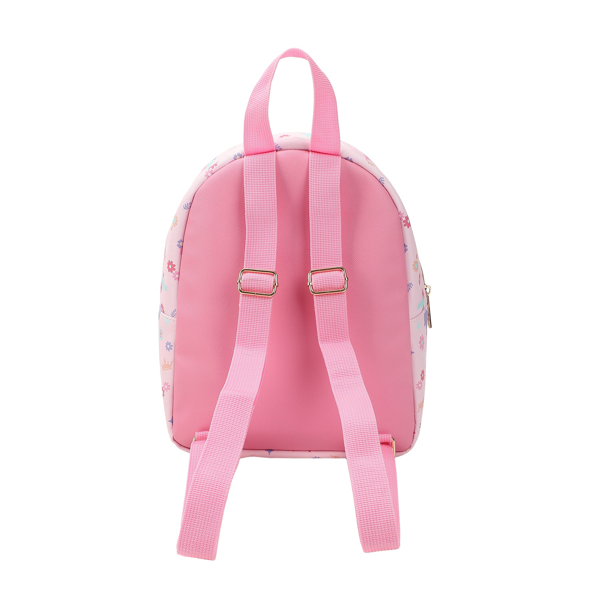 Disney Princess Rapunzel Belle & Tiana Pink 10.5" Mini PU Backpack