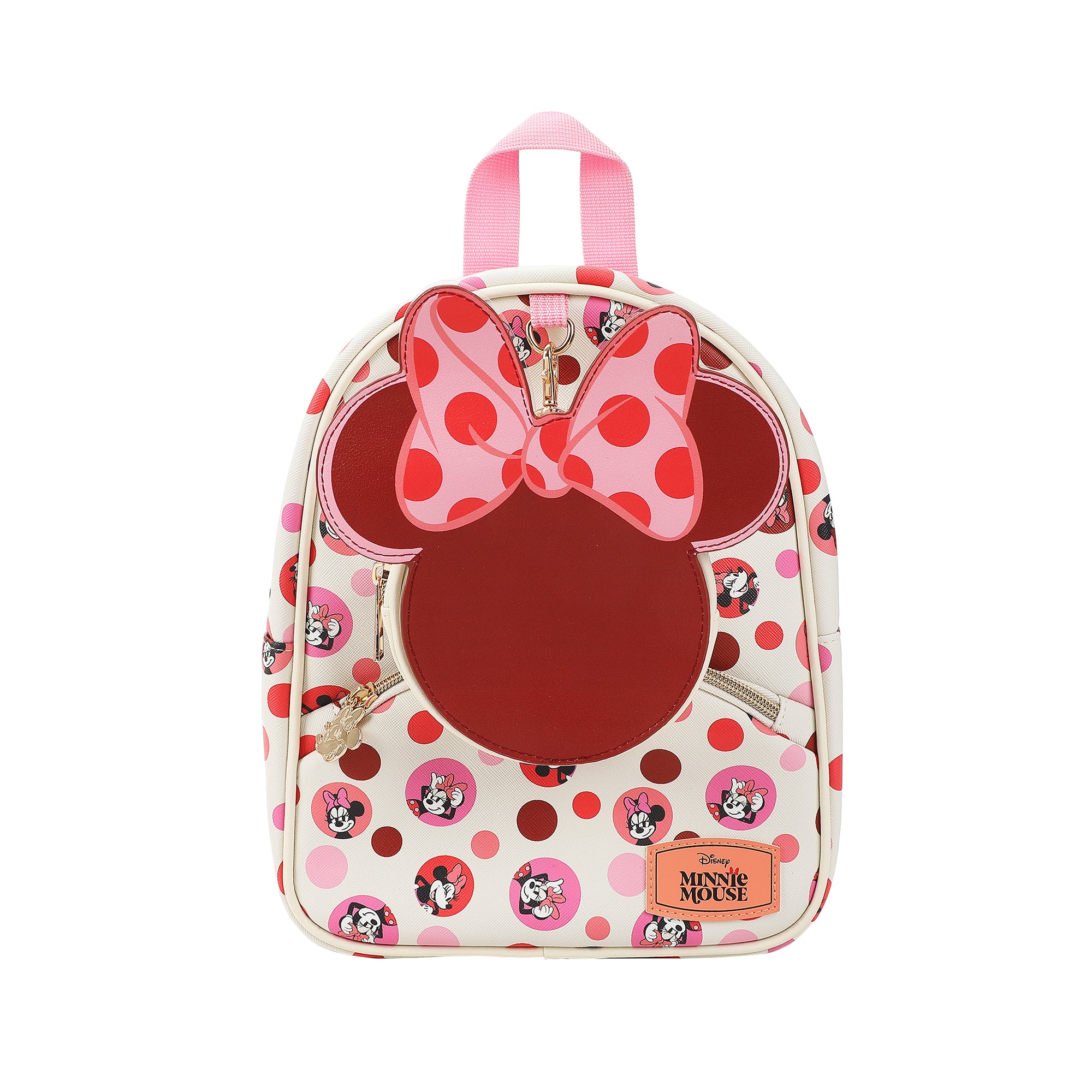 Disney Minnie Mouse Ears & Bow White 10.5" Mini PU Backpack for girls