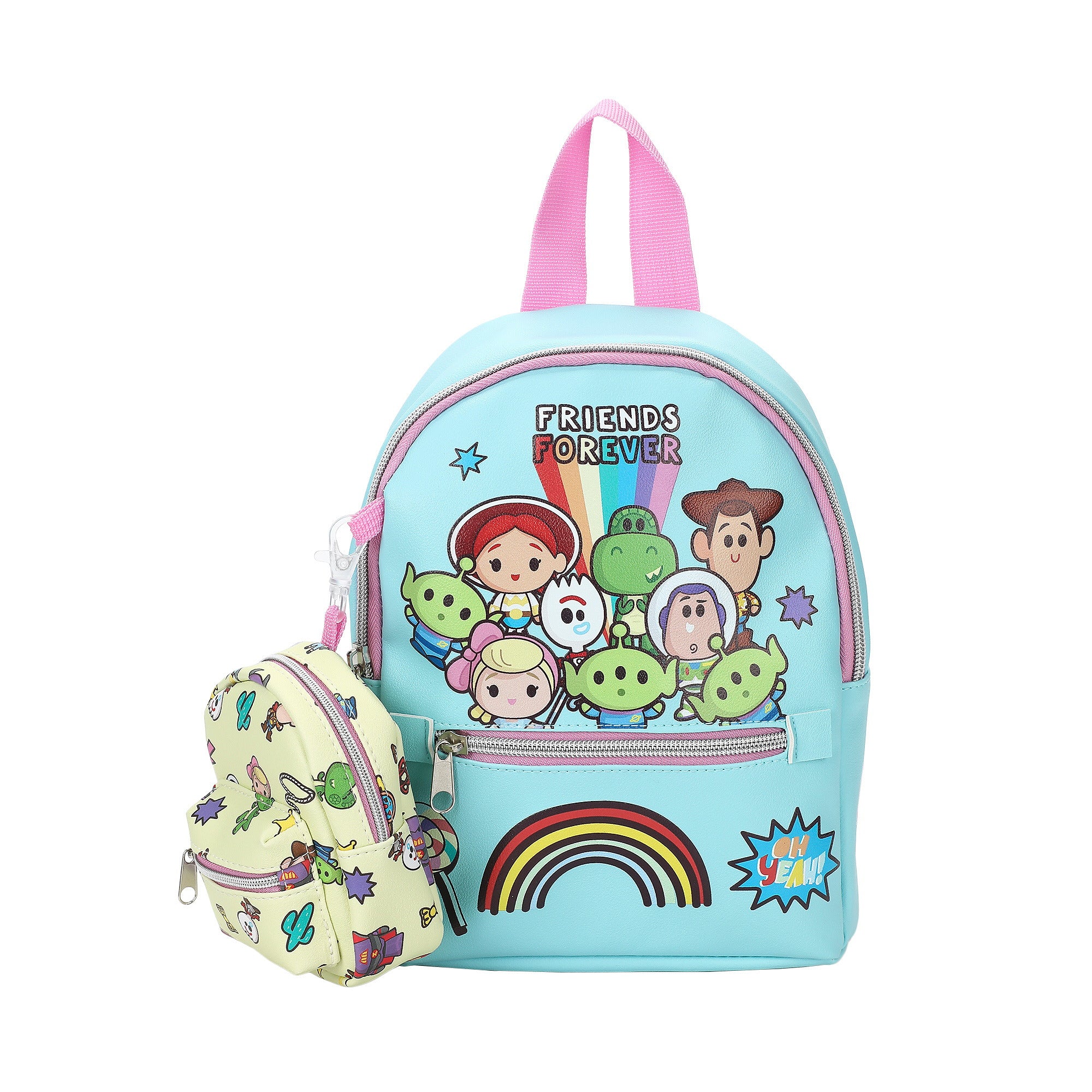 Toy Story Friends Forever PU 9.5-Inch Mini Backpack with Coin Purse