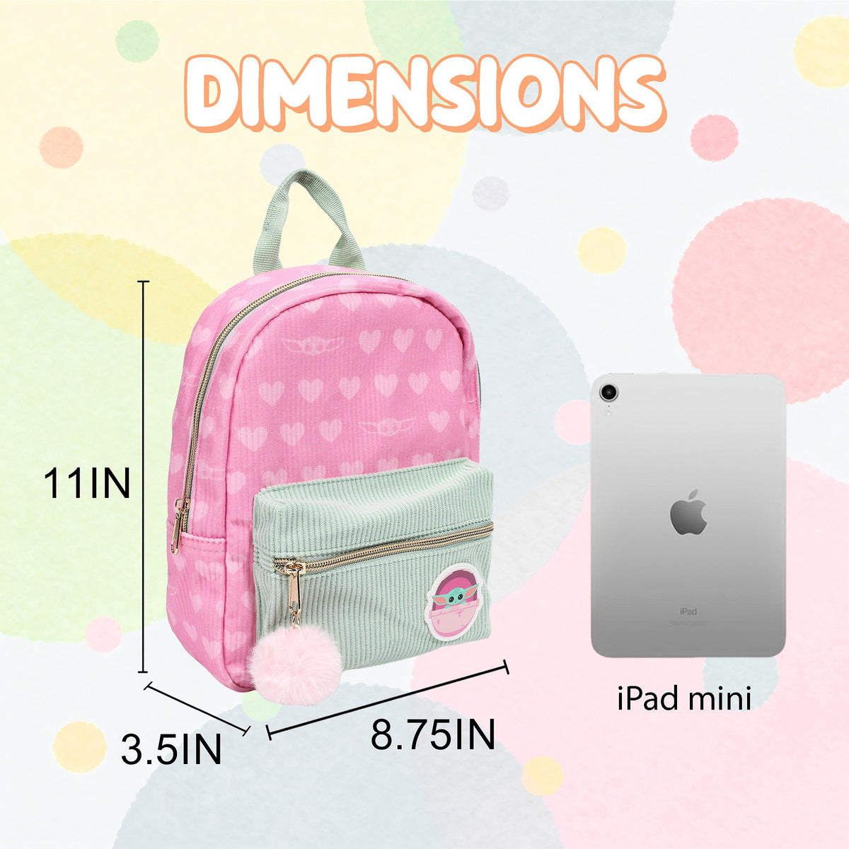 The Mandalorian Corduroy Mini Backpack for Kids