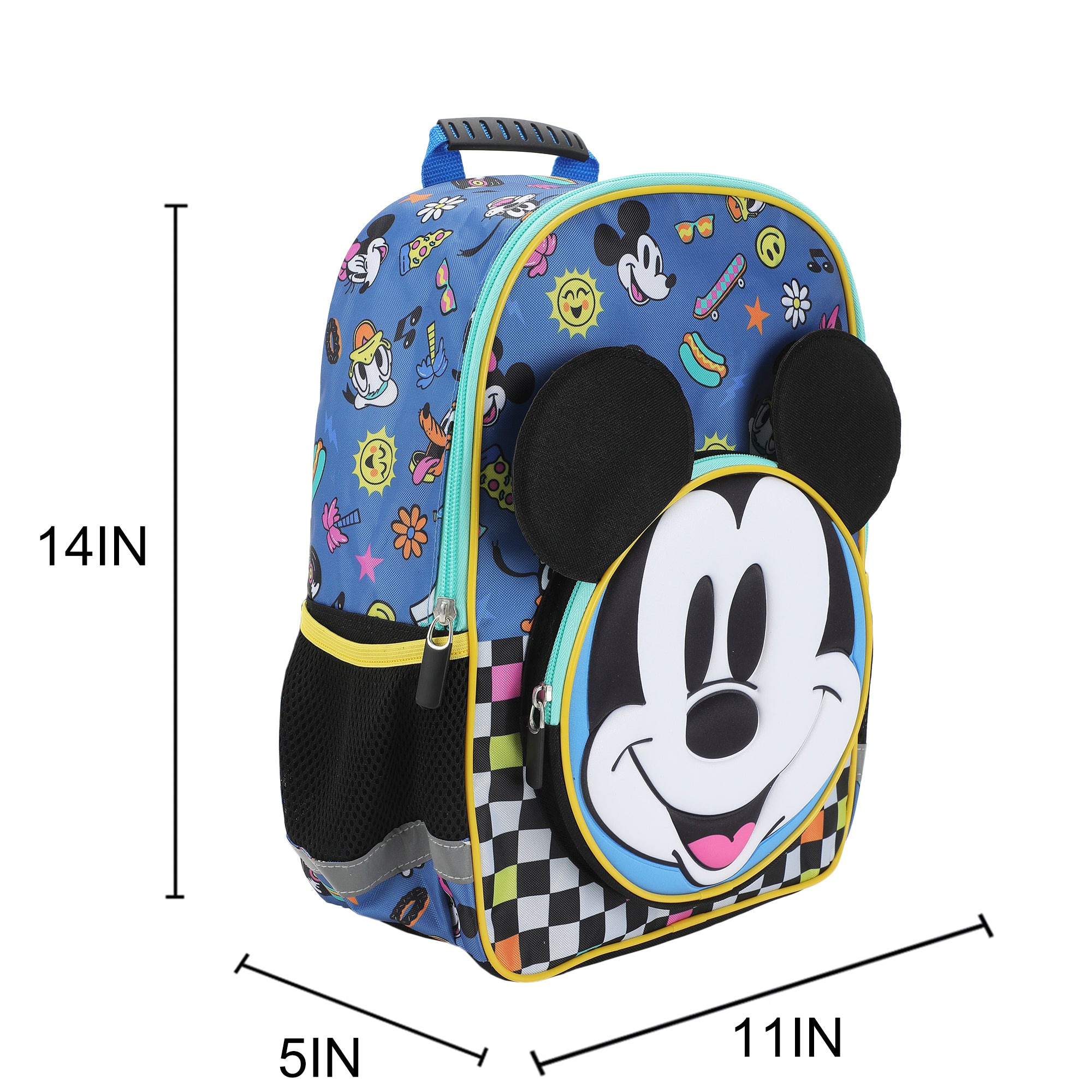 Disney Mickey Mouse 14" Toddler Kid's Backpack For School And Travel