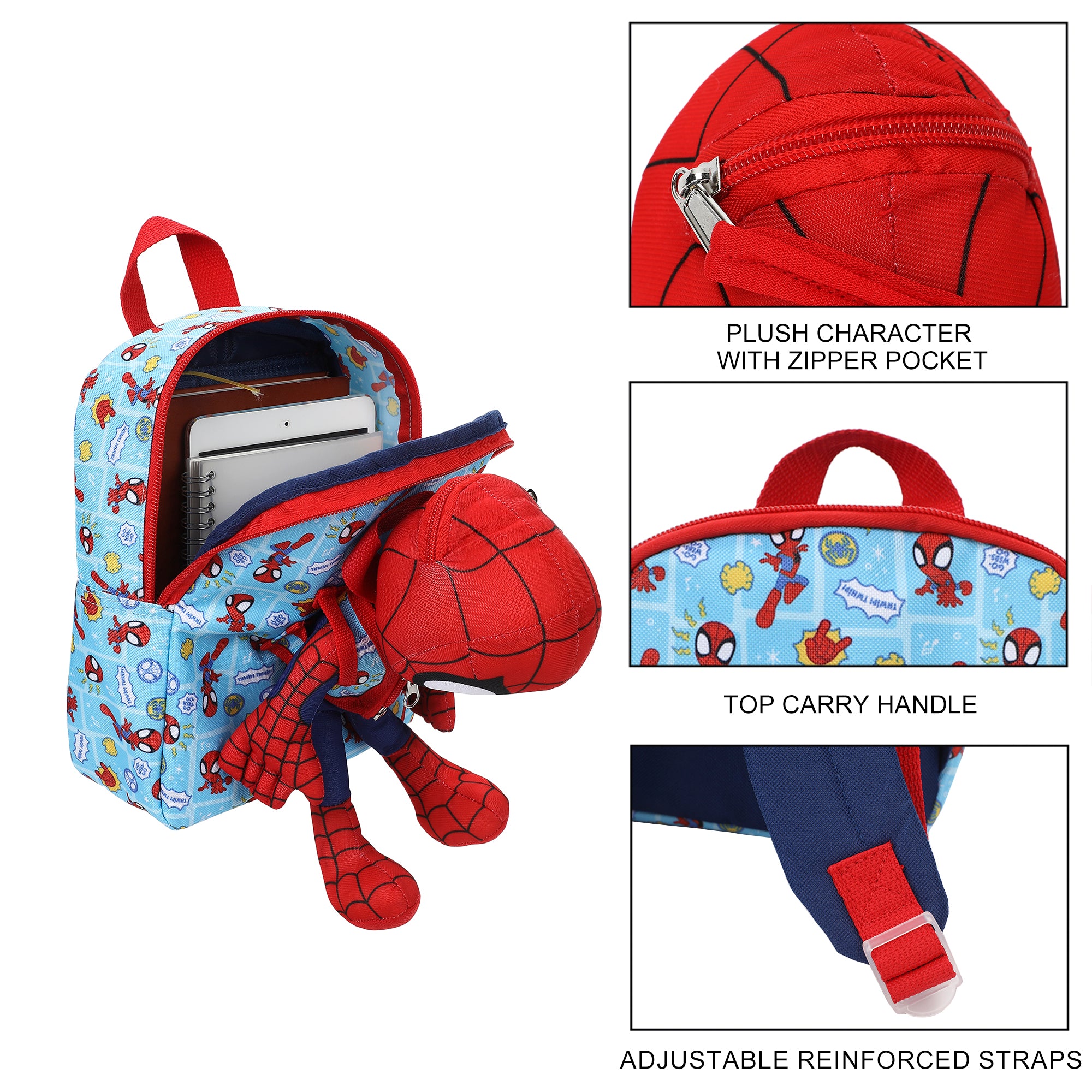 Spidey & His Amazing Friends Plush Spidey & 10" Backpack