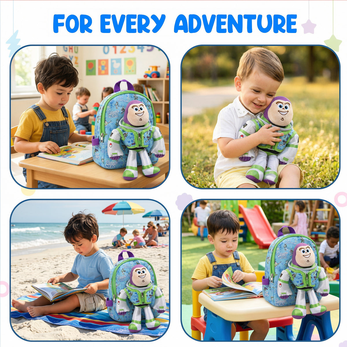 Toy Story Buzz Lightyear Mini Backpack, 10-Inch for Kids