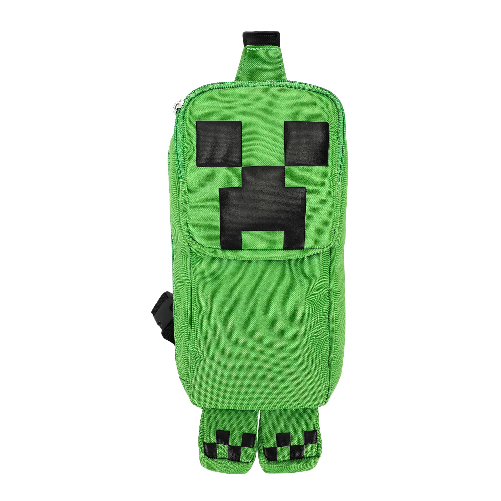 Minecraft Creeper 3D Character Crossbody Sling Bag With Adjustable Strap