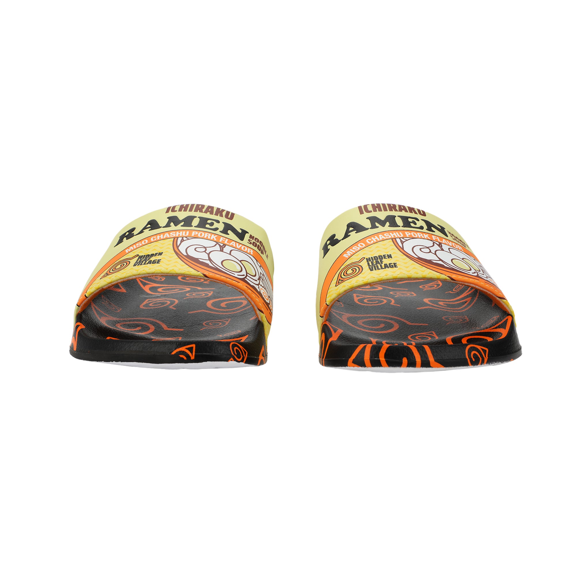 Naruto Ichiraku's Ramen Men's Black Slide Sandals