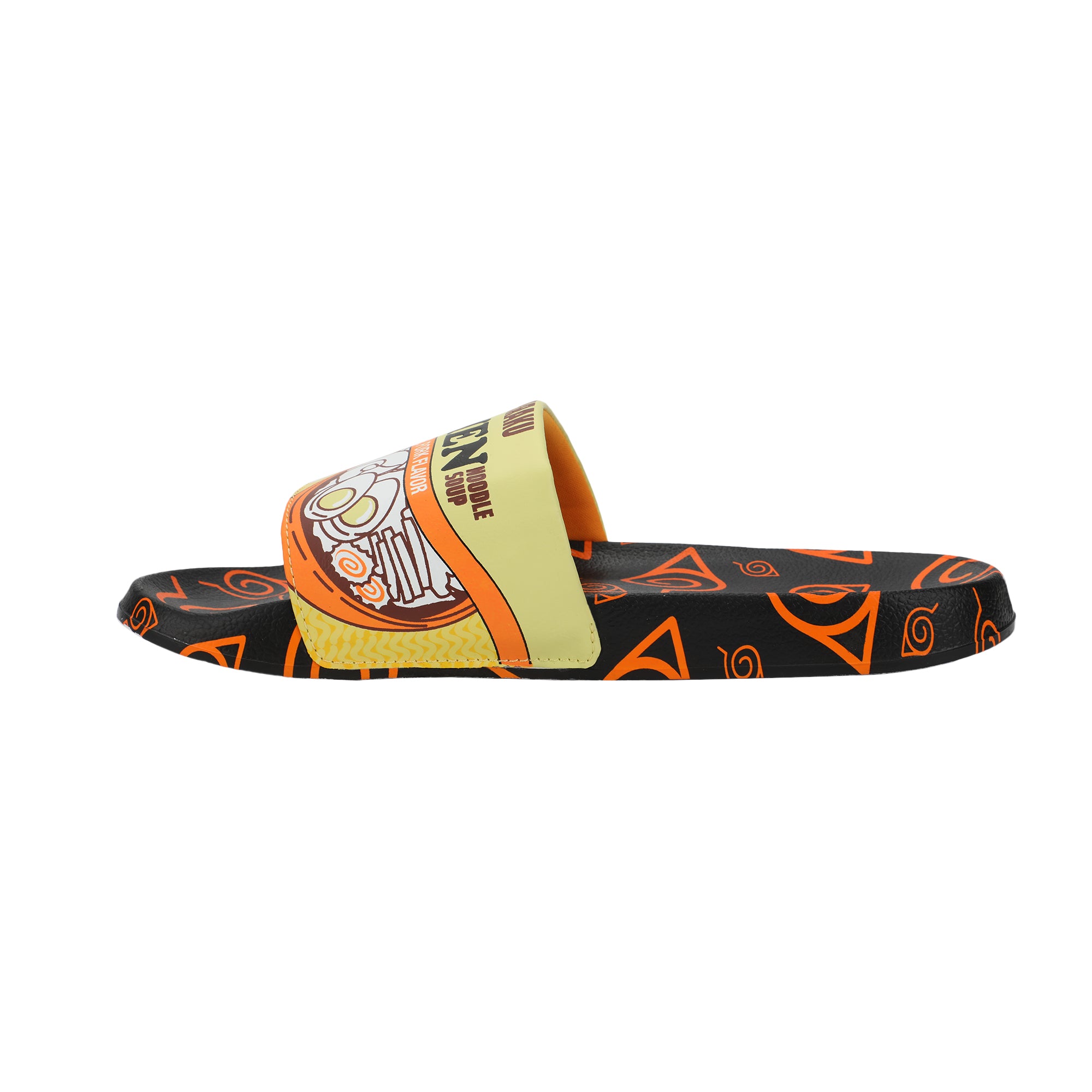 Naruto Ichiraku's Ramen Men's Black Slide Sandals