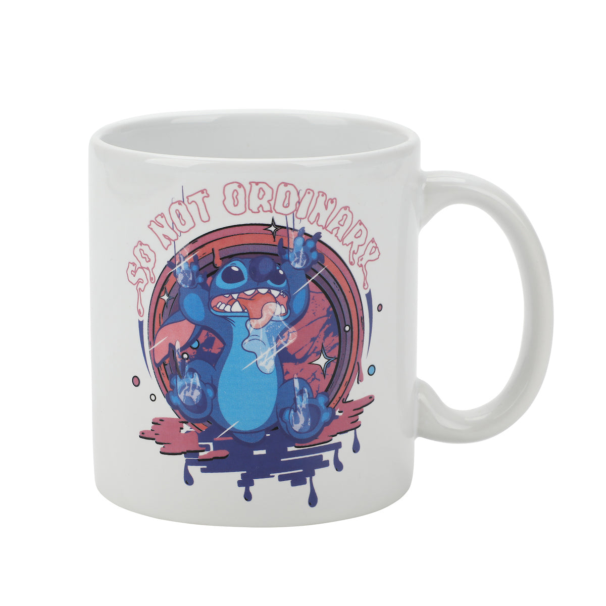 Disney Stitch Not So Ordinary 16 Oz White Ceramic Mug
