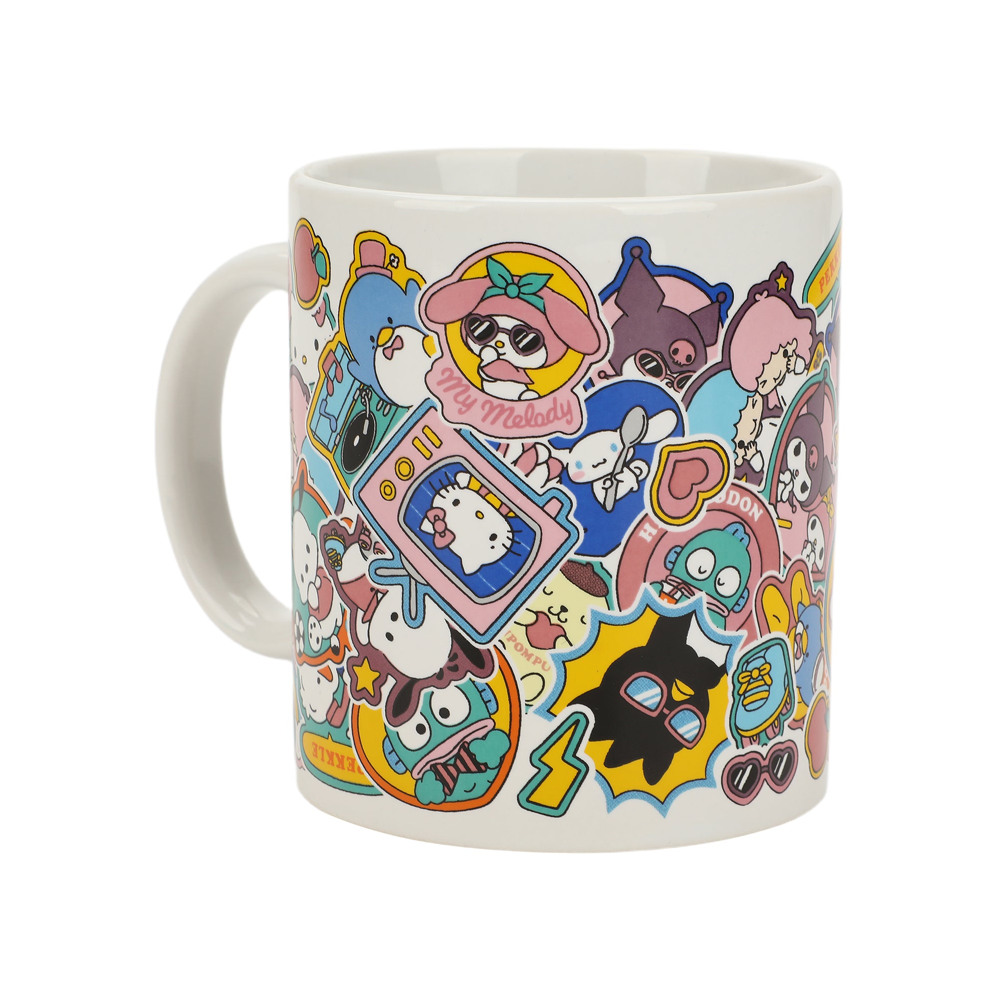 Hello Kitty & Friends Character Sticker Collage 16 Oz. Ceramic Mug