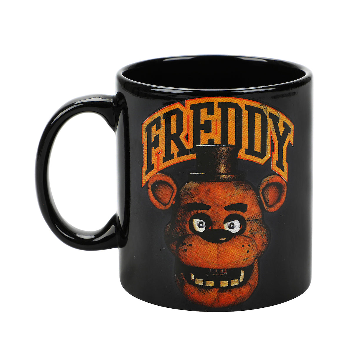 Five Nights At Freddy's Freddy 16 Oz Black Ceramic Mug