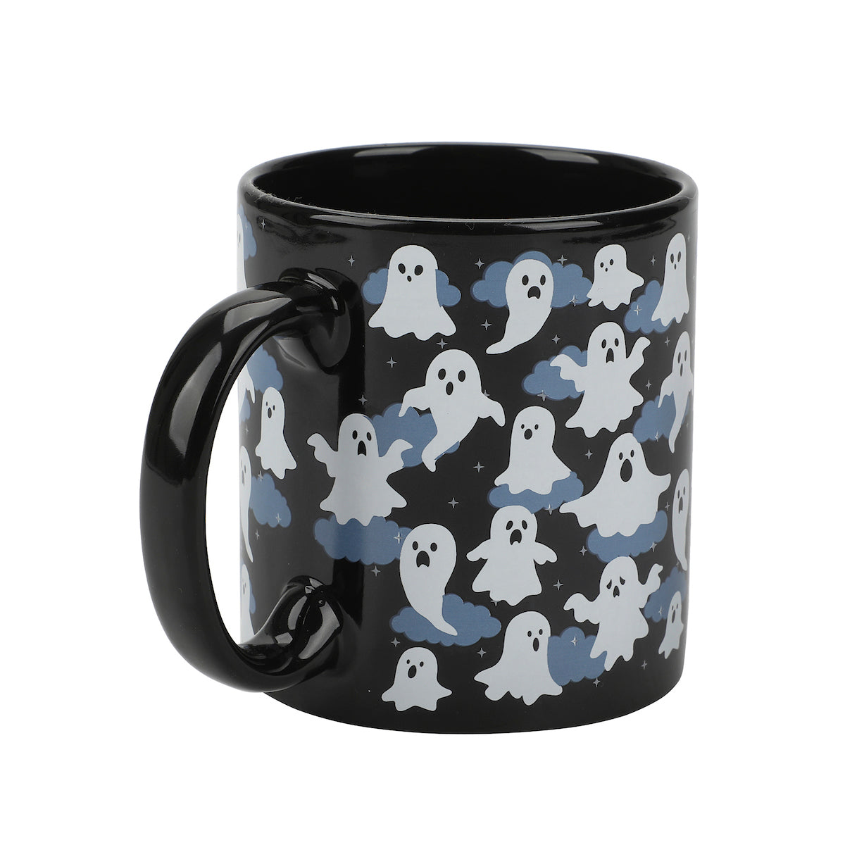 Halloween Ghosts & Scary Icons 2-Pack 16 Oz Ceramic Mugs