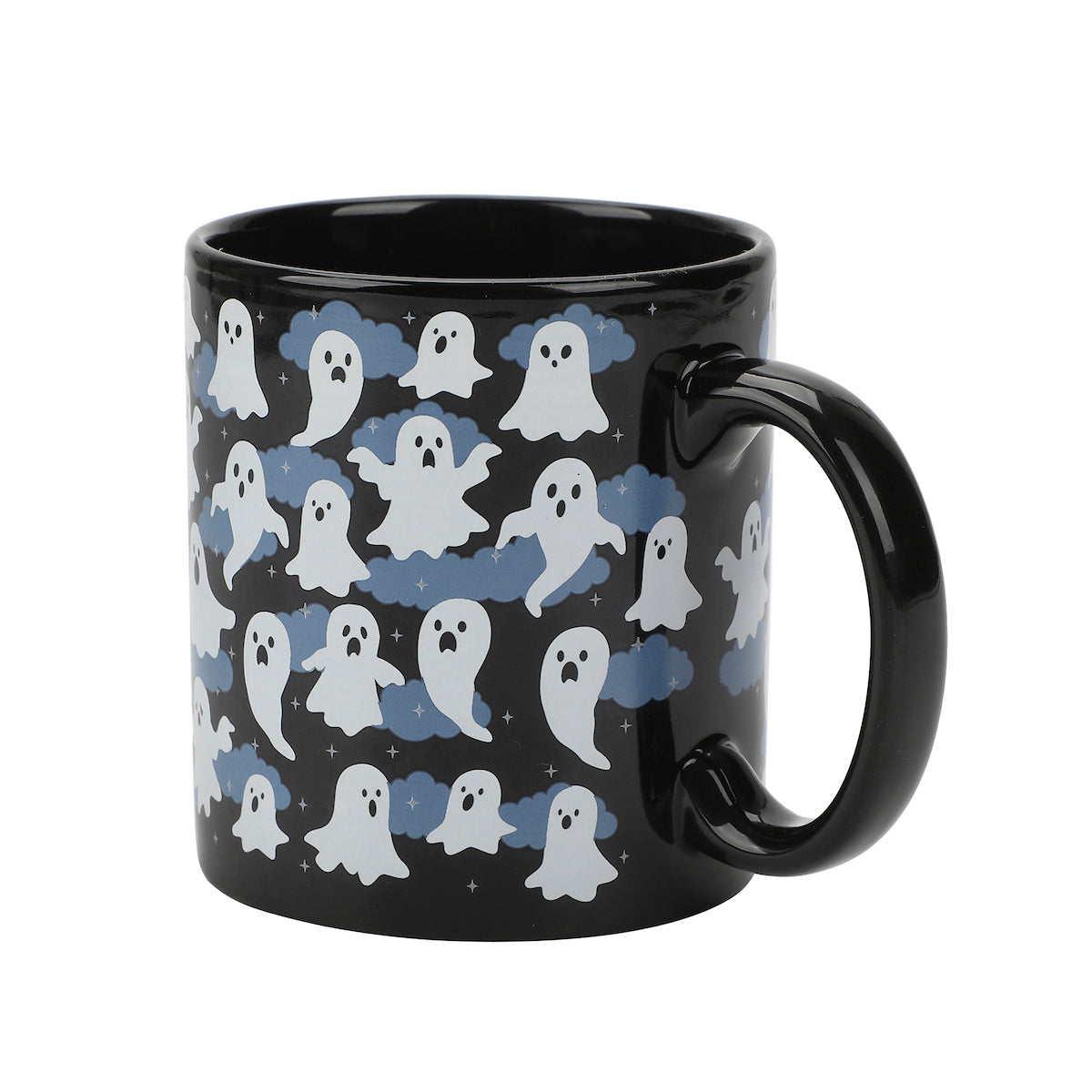 Halloween Ghosts & Scary Icons 2-Pack 16 Oz Ceramic Mugs