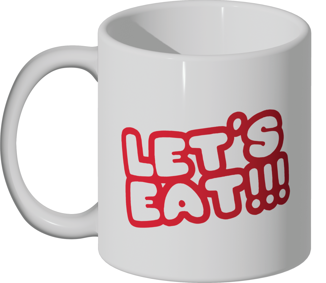 Five Nights At Freddy's Freddy Fazbear's Pizza Let's Eat White 16 Oz Ceramic Mug