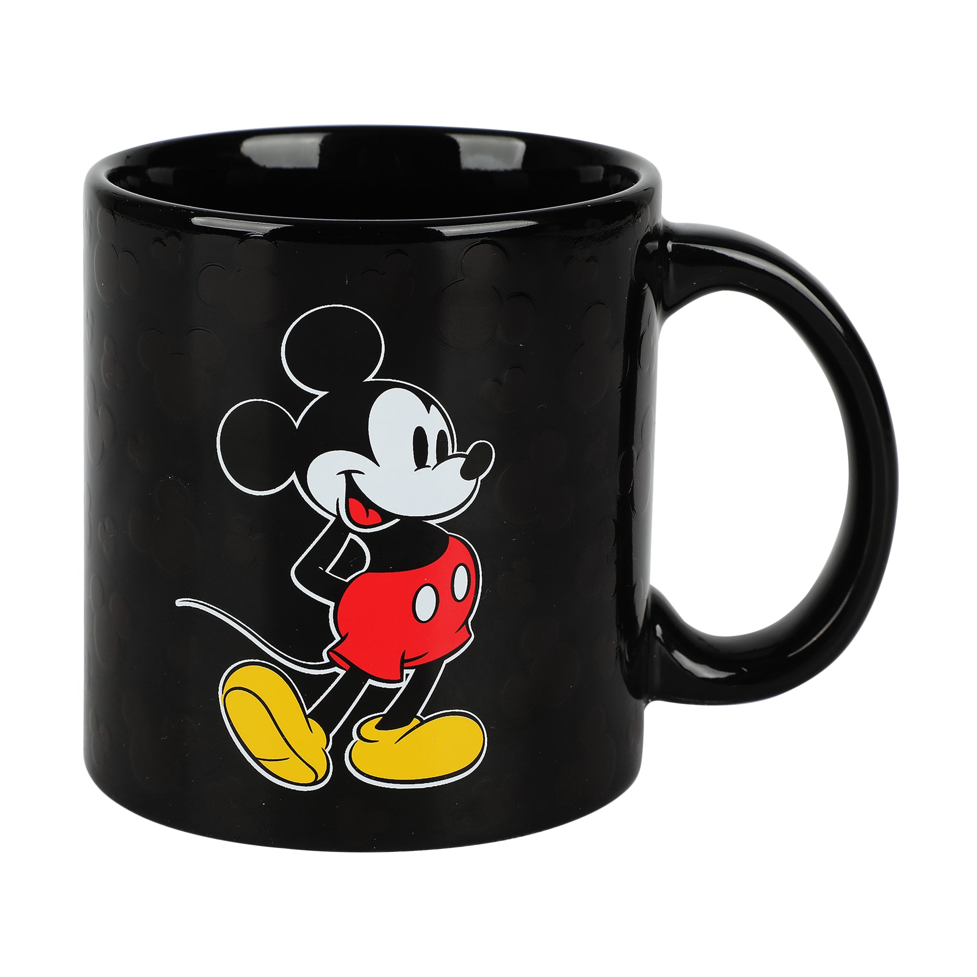 Disney Mickey Mouse Ears 16 Oz Black Heat Reactive Color Changing Ceramic Mug