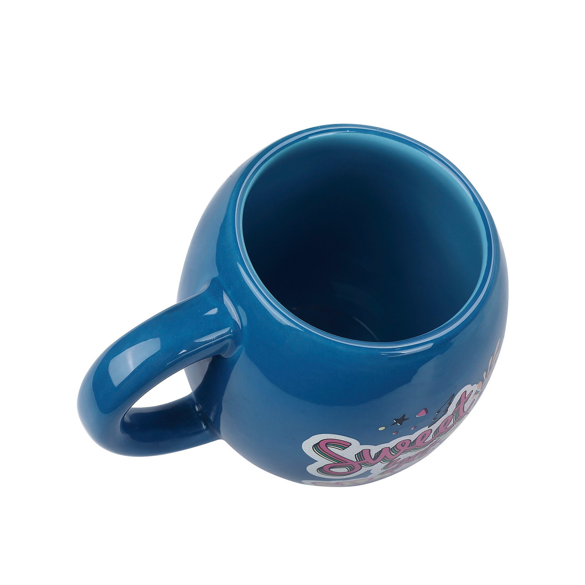 Lilo & Stitch Blue Ceramic Coffee Mug 18 oz Oval Mug for Hot Drinks