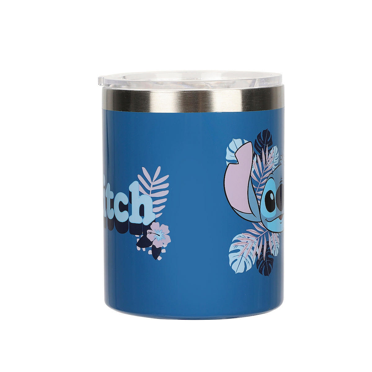 Stitch Face and Leaves 14oz Vacuum Sealed Stainless Steel Coffee Mug