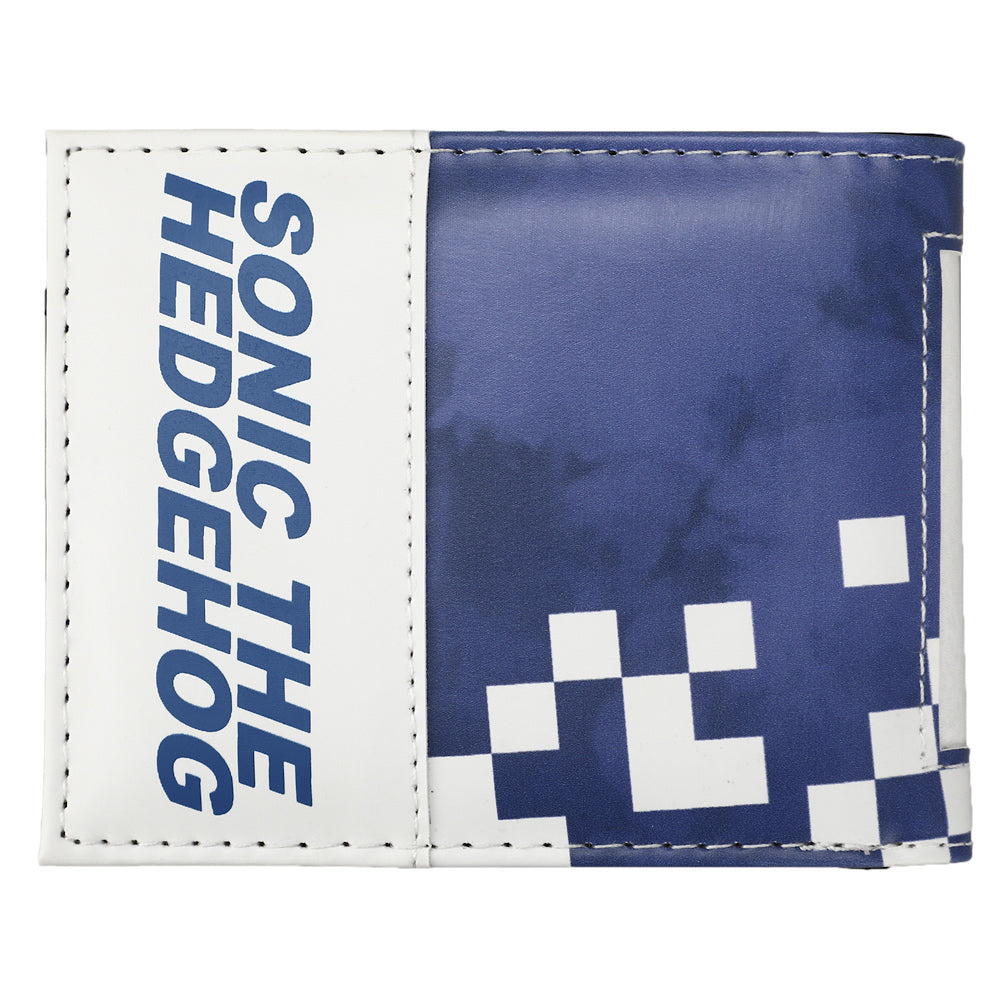 Sonic The Hedgehog Main Character Men's Blue Bifold Wallet