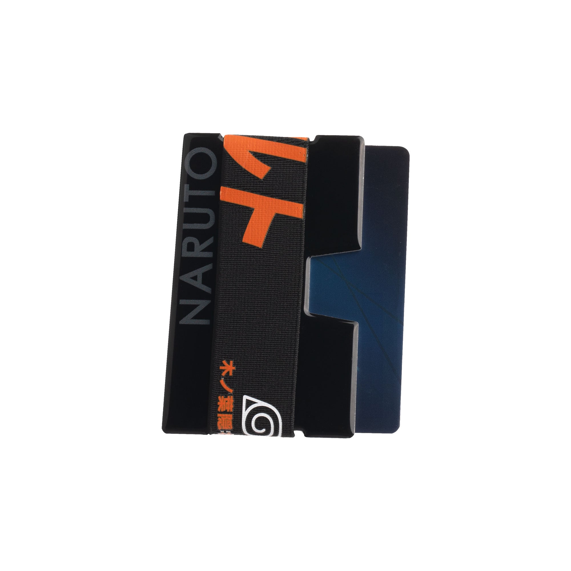 Naruto Kanji Name Black Metal Minimalist Card Holder