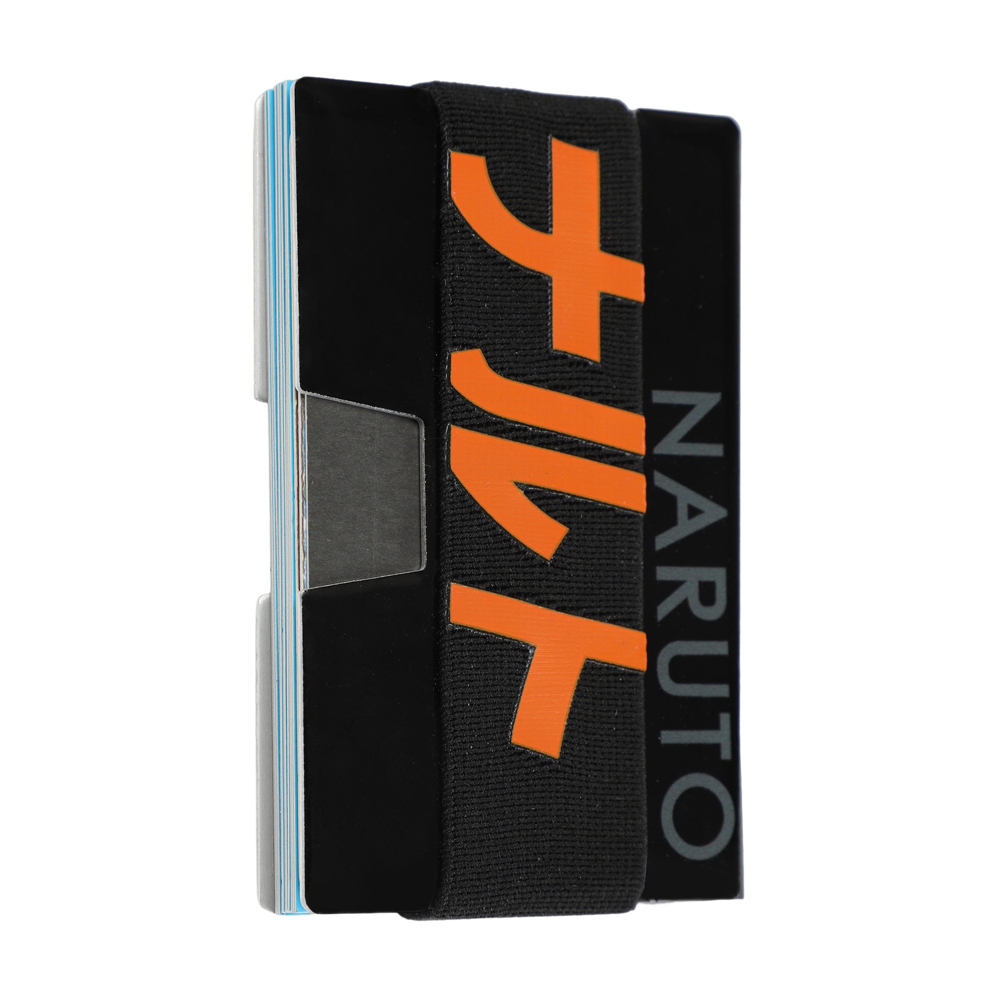 Naruto Kanji Name Black Metal Minimalist Card Holder